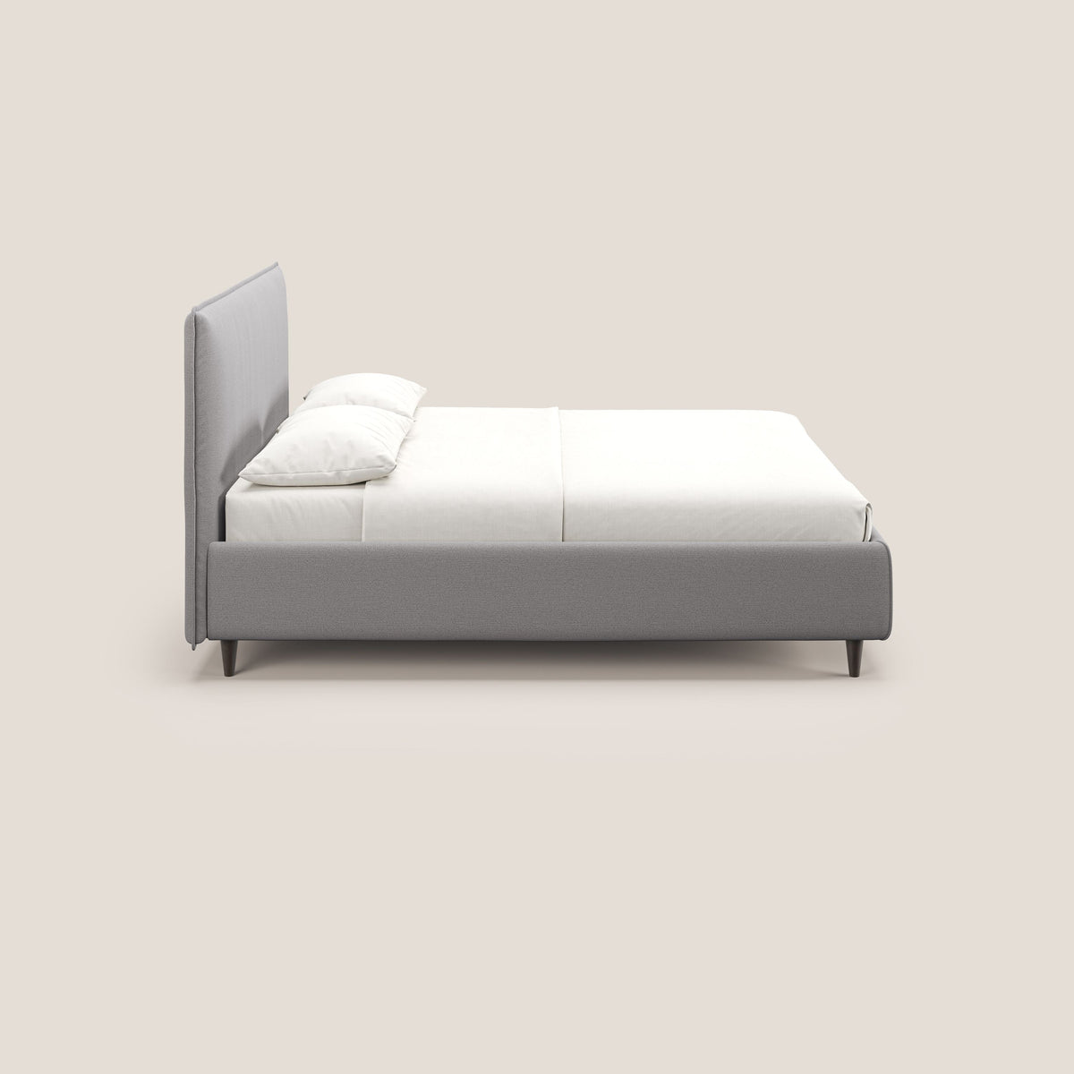 Hunter letto imbottito contenitore sfoderabile in tessuto impermeabile fiammato T19 grigio - divitt.sbs