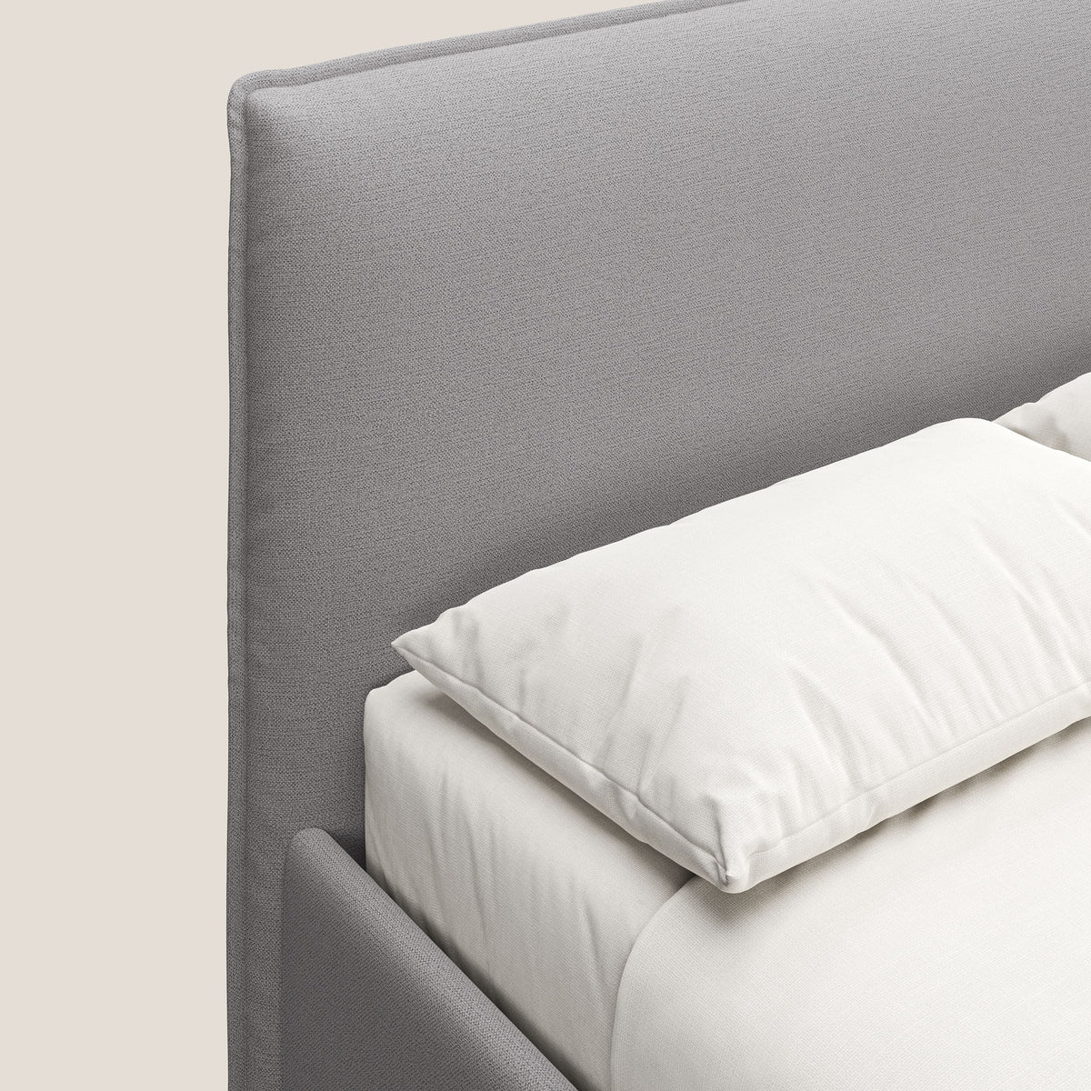 Hunter letto imbottito contenitore sfoderabile in tessuto impermeabile fiammato T19 grigio - divitt.sbs