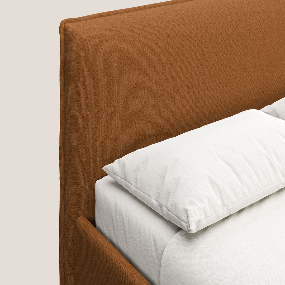 Hunter letto imbottito contenitore sfoderabile in tessuto impermeabile fiammato T19 arancio - divitt.sbs