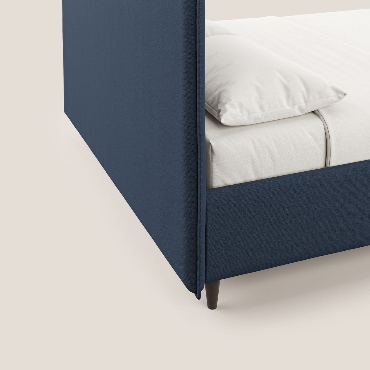Hunter letto imbottito contenitore sfoderabile in tessuto impermeabile fiammato T19 blu - divitt.sbs
