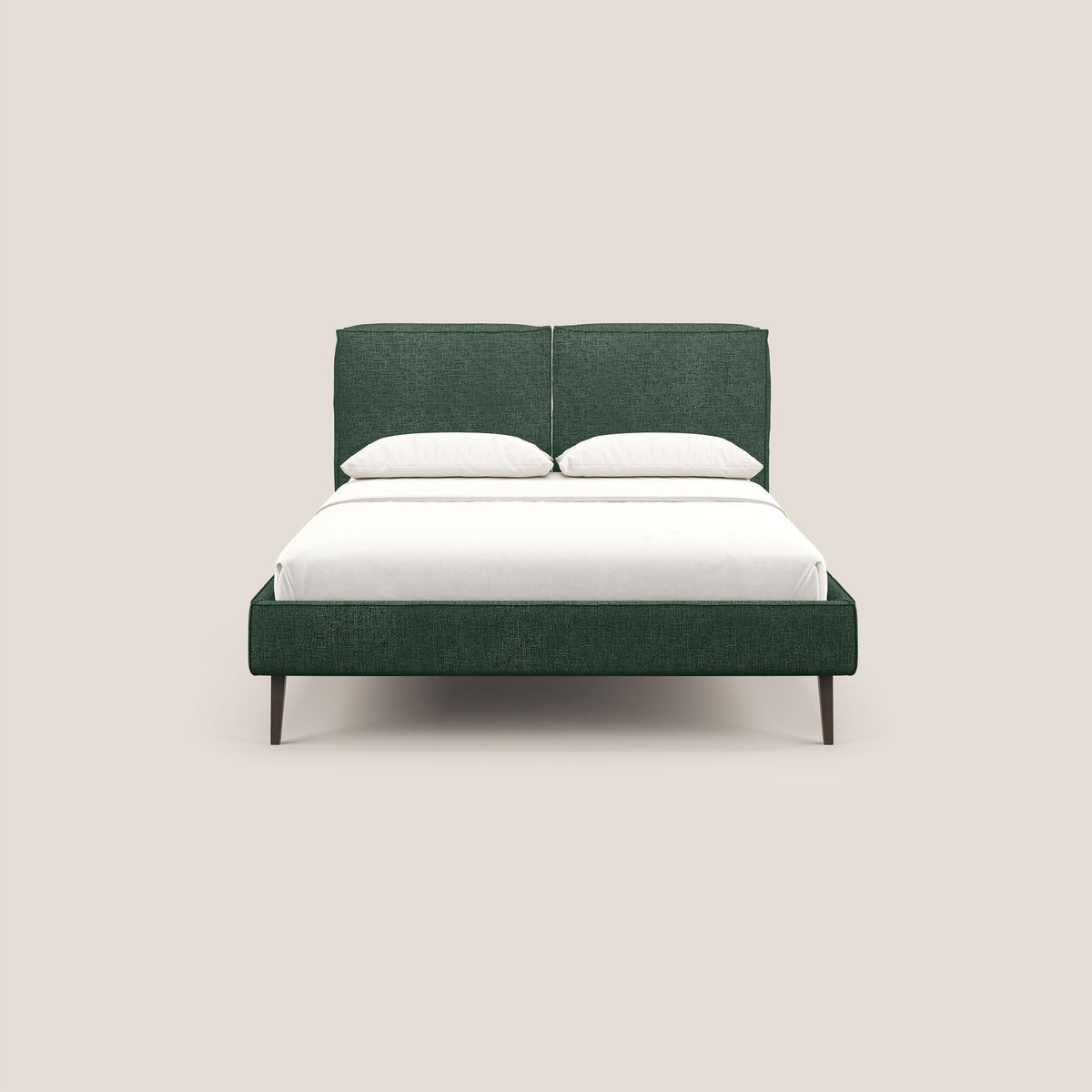 Isotta letto imbottito completamente sfoderabile in morbido tessuti impermeabile T10 verde - divitt.sbs