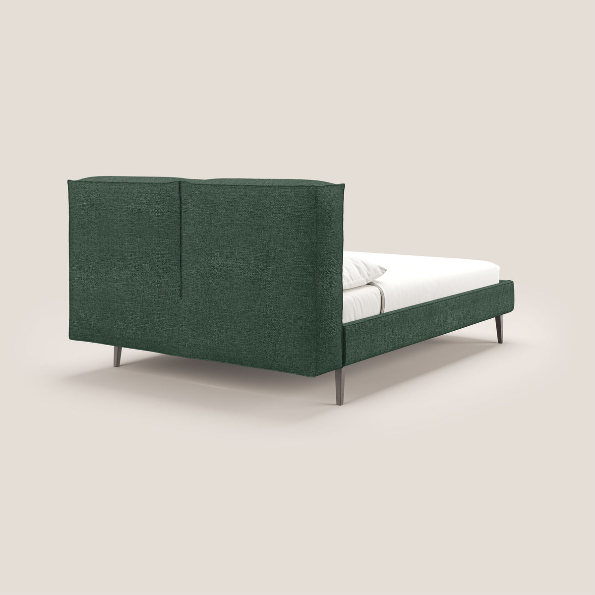 Isotta letto imbottito completamente sfoderabile in morbido tessuti impermeabile T10 verde - divitt.sbs