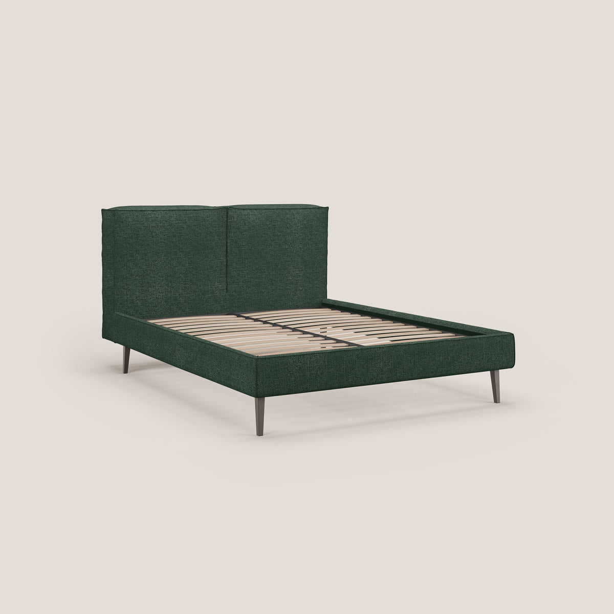 Isotta letto imbottito completamente sfoderabile in morbido tessuti impermeabile T10 verde - divitt.sbs
