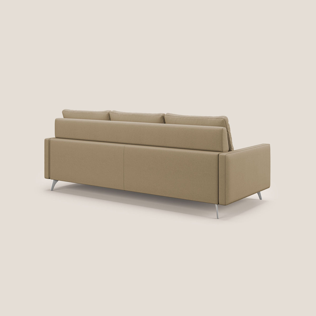 Klimt Divano angolare con sedute scorrevoli in tessuto morbido smacchiabile T05 beige - divitt.sbs