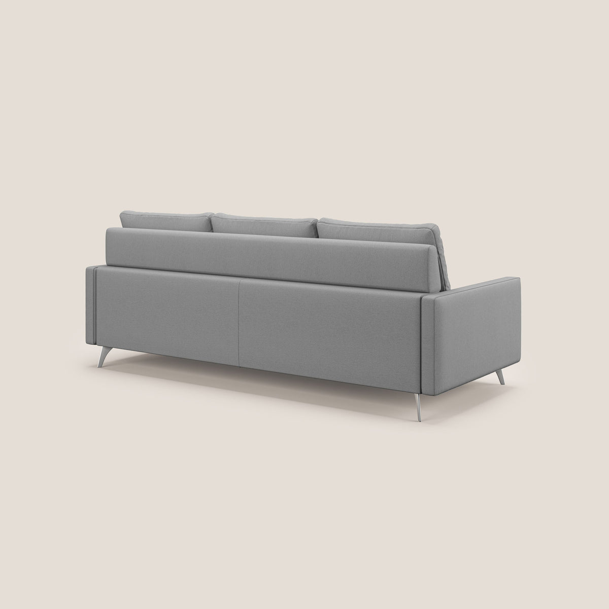 Klimt Divano angolare con sedute scorrevoli in tessuto morbido smacchiabile T05 grigio - divitt.sbs