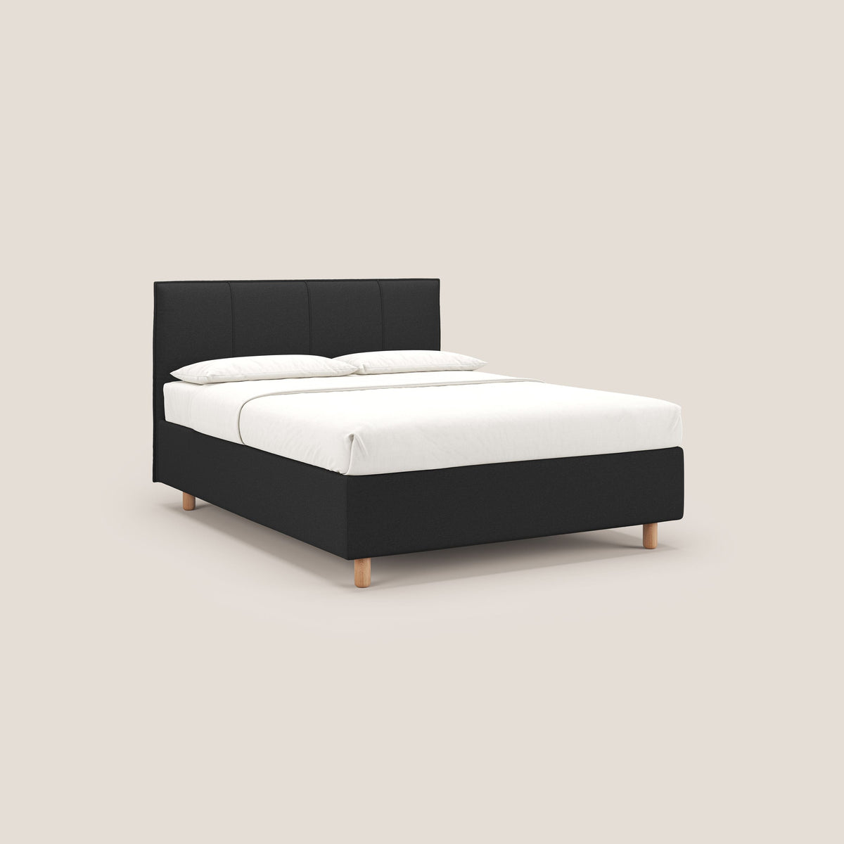 Lothar letto contenitore maxi dalle dimensioni contenute in tessuto impermeabile T13 antracite - divitt.sbs