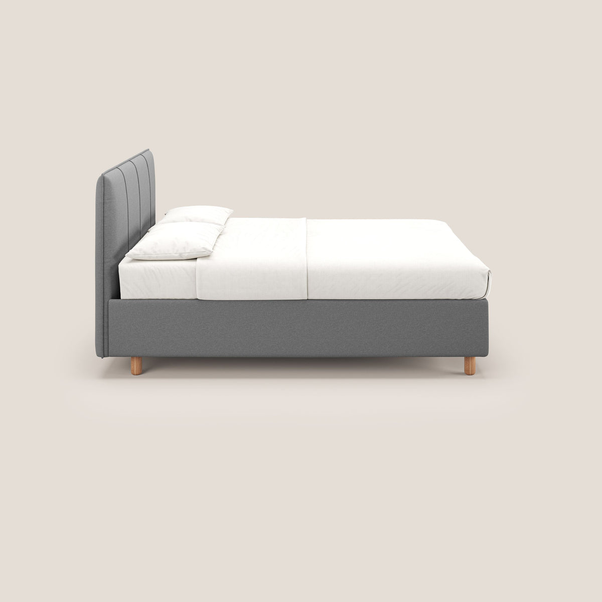 Lothar letto contenitore maxi dalle dimensioni contenute in tessuto impermeabile T13 grigio - divitt.sbs
