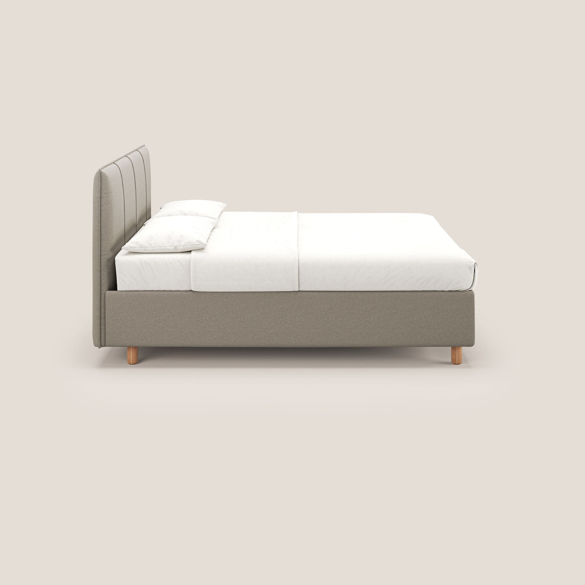Lothar letto contenitore maxi dalle dimensioni contenute in tessuto impermeabile T13 panna - divitt.sbs