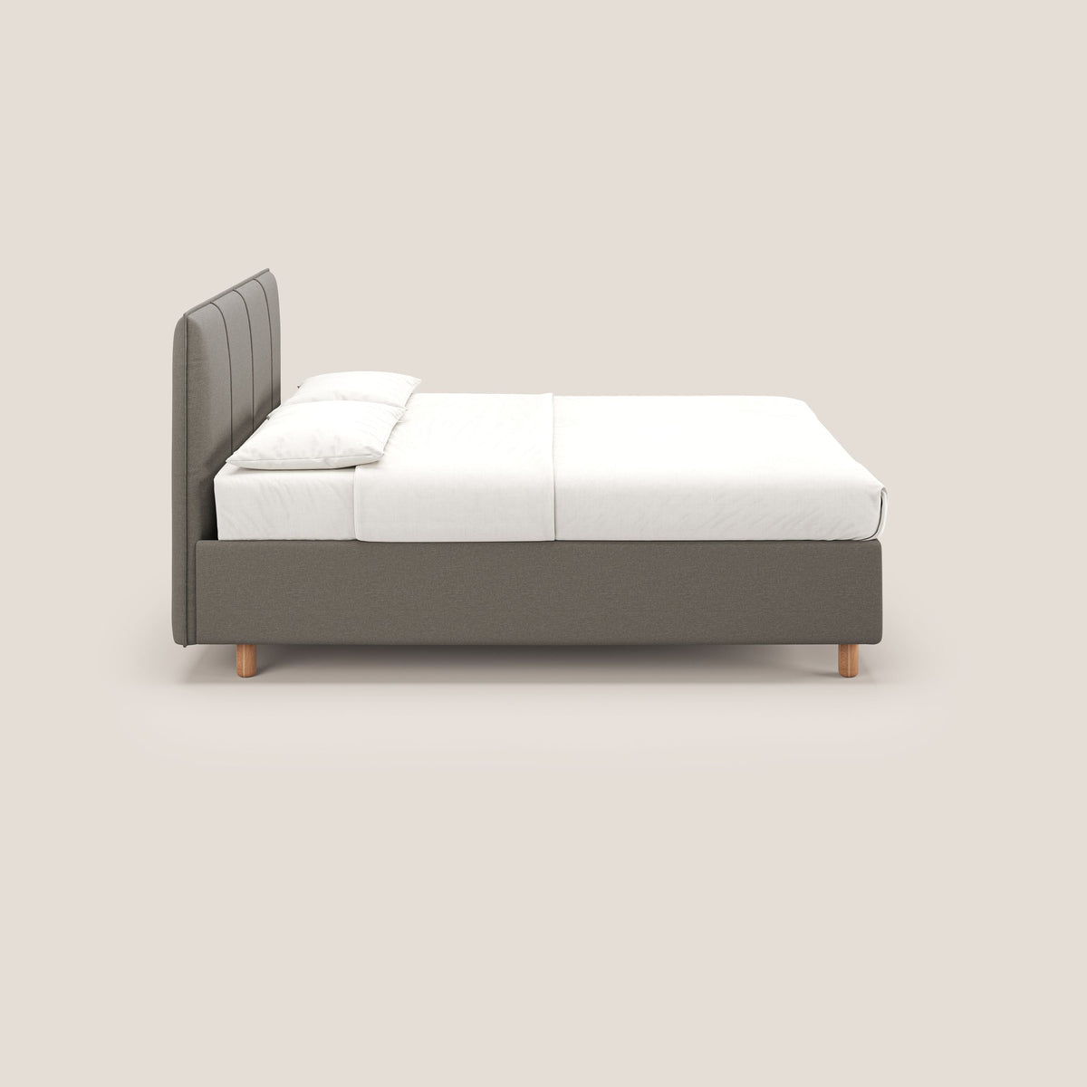 Lothar letto contenitore maxi dalle dimensioni contenute in tessuto impermeabile T13 tortora - divitt.sbs