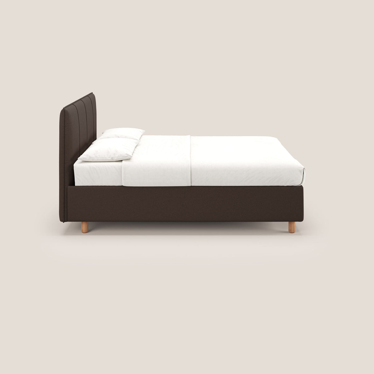 Lothar letto contenitore maxi dalle dimensioni contenute in tessuto impermeabile T13 marrone - divitt.sbs