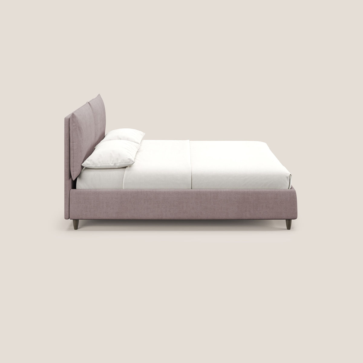 Mariana letto imbottito contenitore con cuscini in tessuto impermeabile T02 rosa - divitt.sbs
