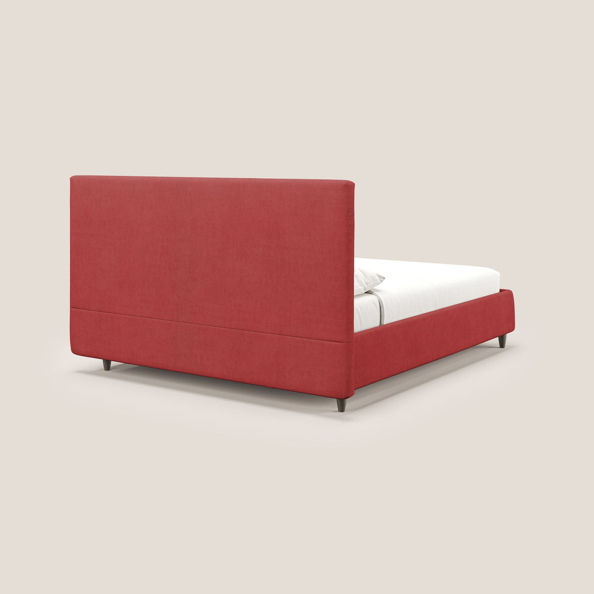 Martina letto imbottito contenitore in tessuto impermeabile T02 rosso - divitt.sbs