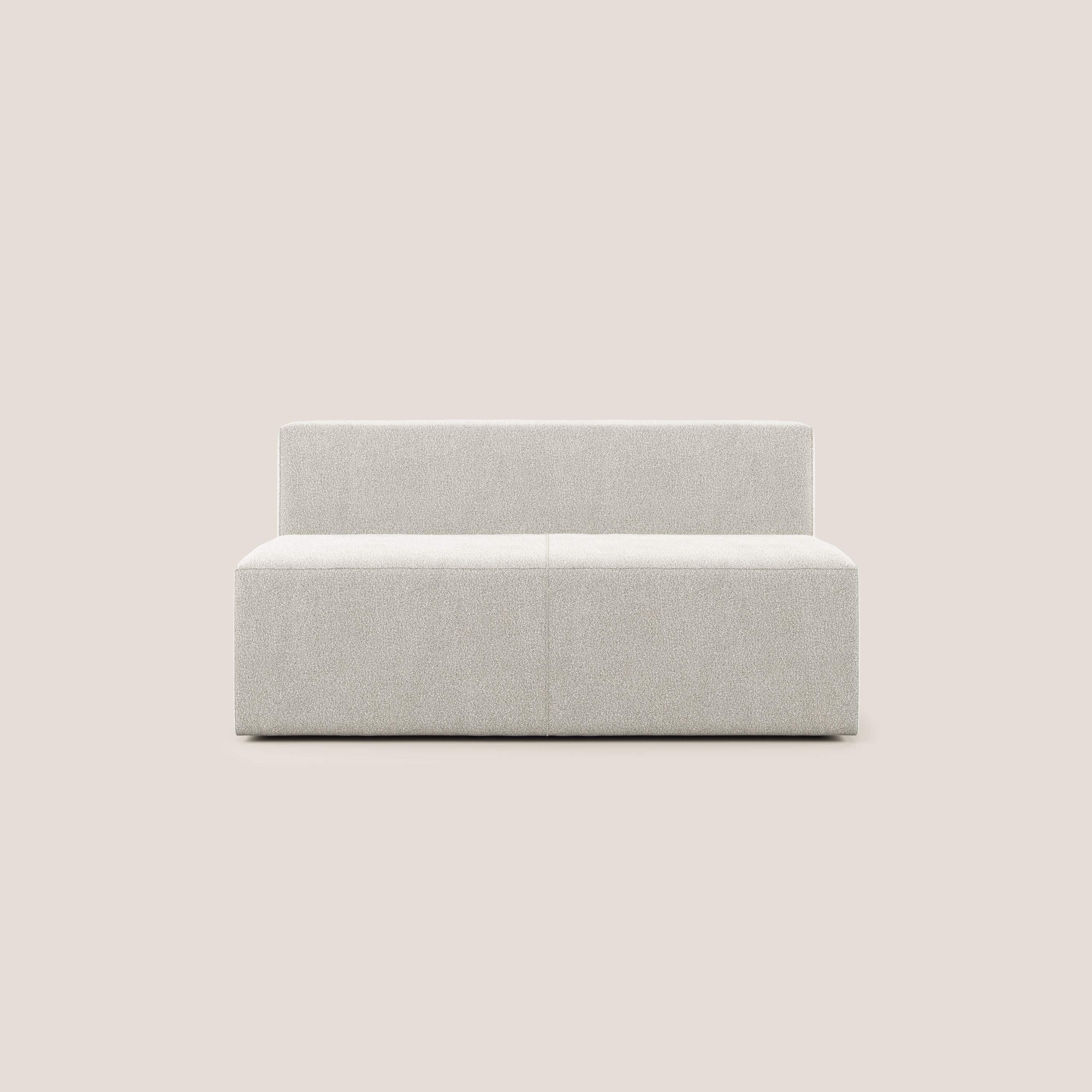 Nettuno modulo centrale maxi in morbido tessuto bouclè T07 bianco - divitt.sbs