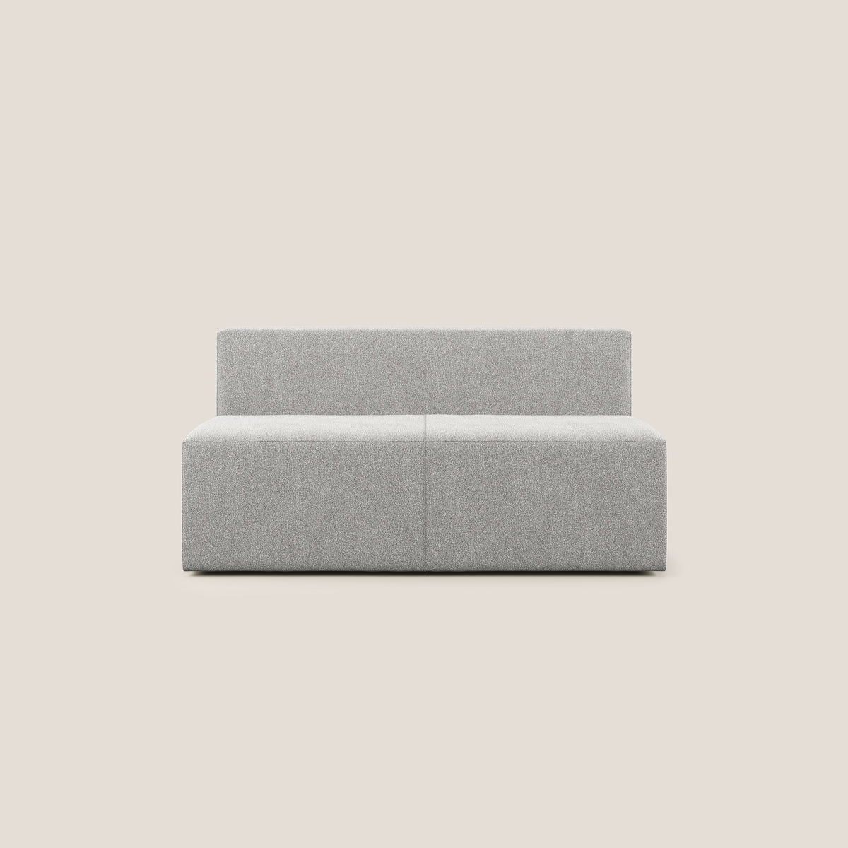 Nettuno modulo centrale maxi in morbido tessuto bouclè T07 grigio - divitt.sbs