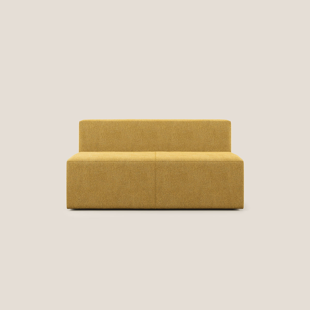 Nettuno modulo centrale maxi in morbido tessuto bouclè T07 giallo - divitt.sbs