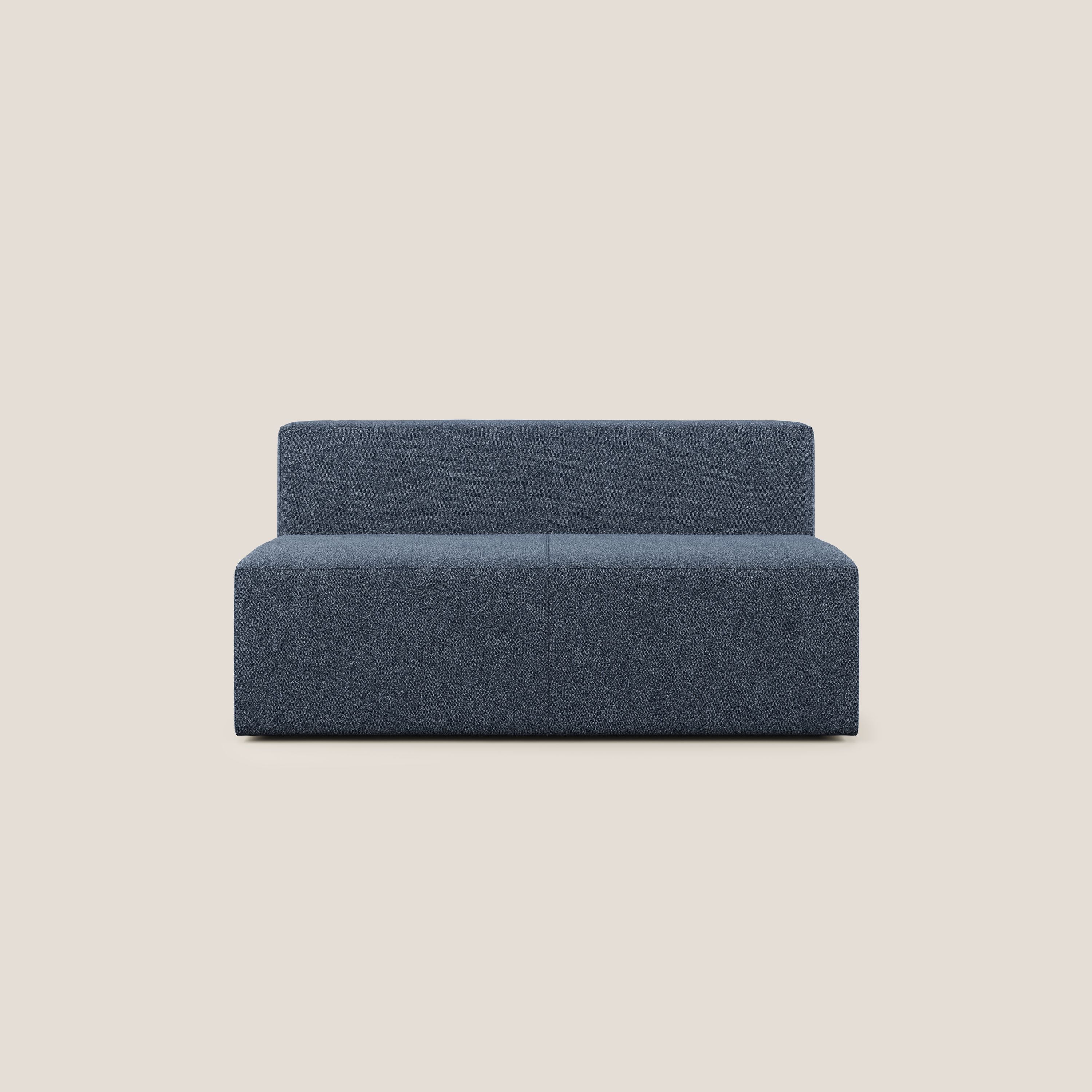 Nettuno modulo centrale maxi in morbido tessuto bouclè T07 blu - divitt.sbs