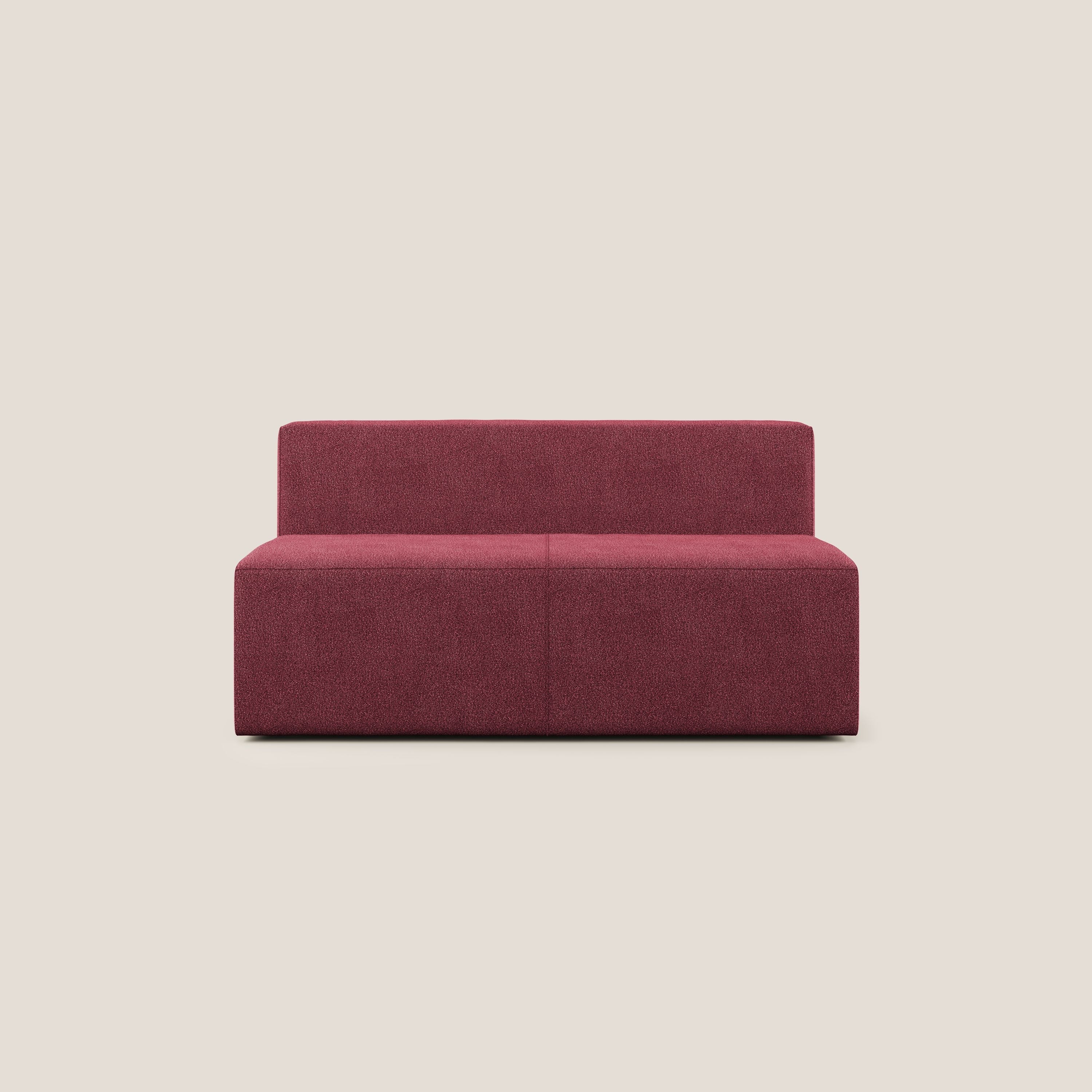 Nettuno modulo centrale maxi in morbido tessuto bouclè T07 rosso - divitt.sbs
