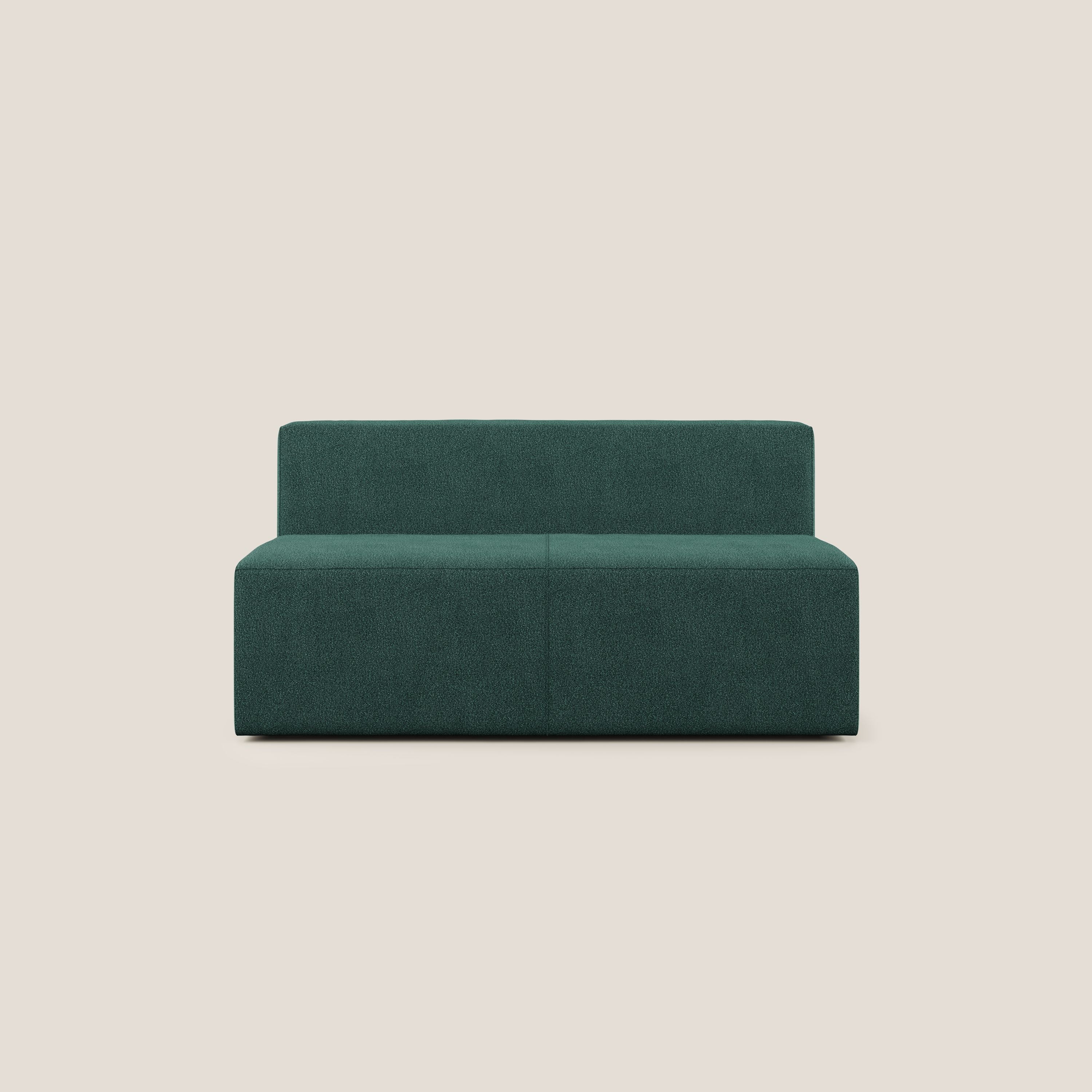 Nettuno modulo centrale maxi in morbido tessuto bouclè T07 verde - divitt.sbs