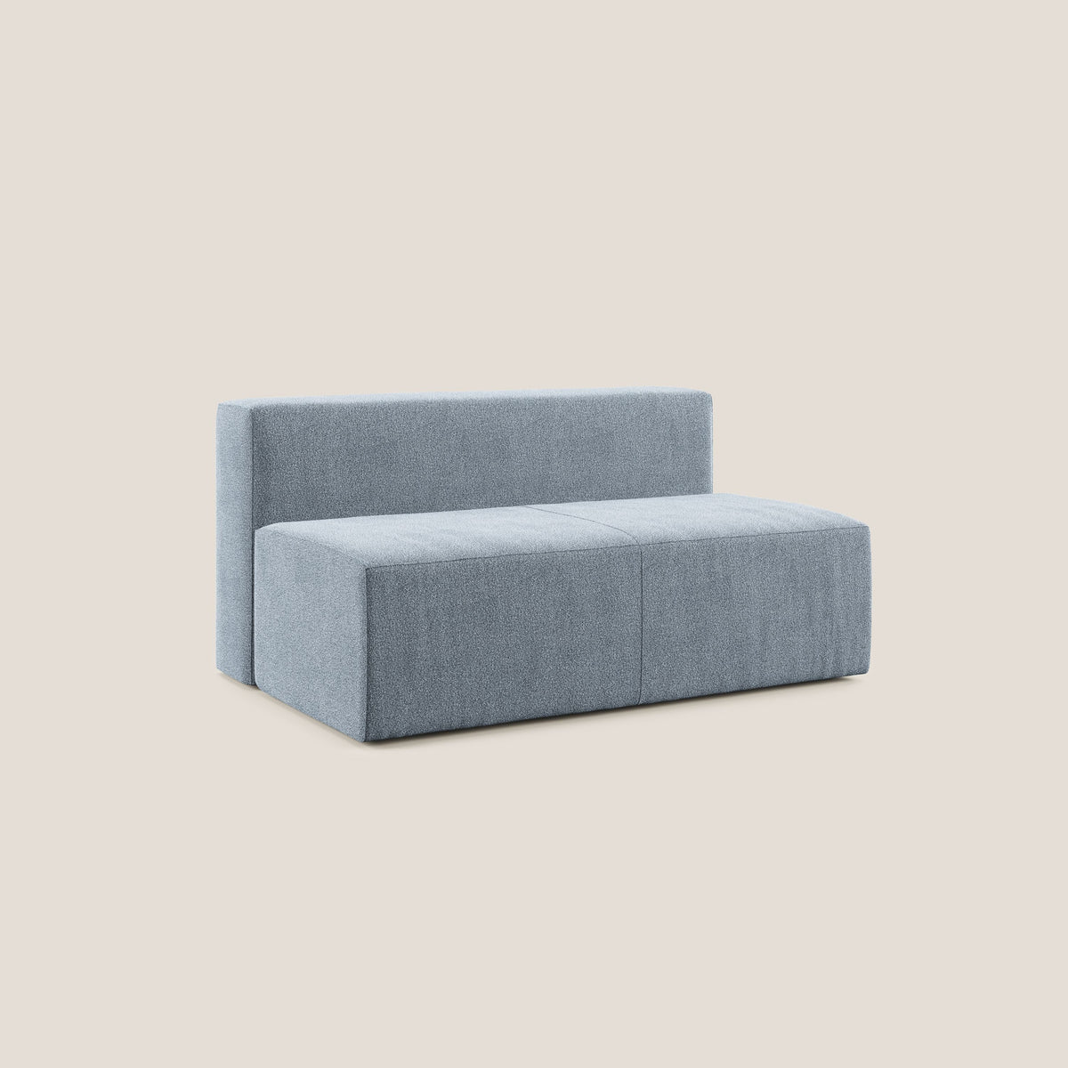 Nettuno modulo centrale maxi in morbido tessuto bouclè T07 carta da zucchero - divitt.sbs