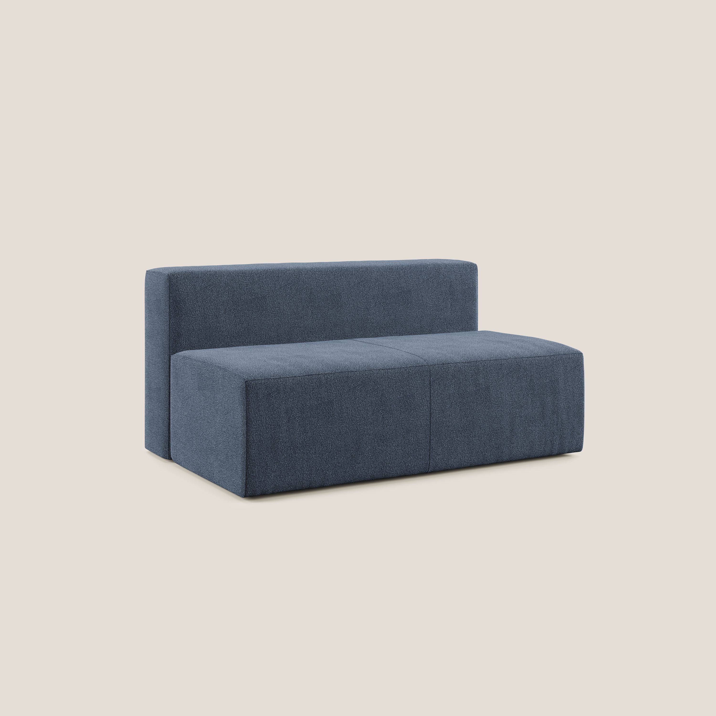 Nettuno modulo centrale maxi in morbido tessuto bouclè T07 blu - divitt.sbs