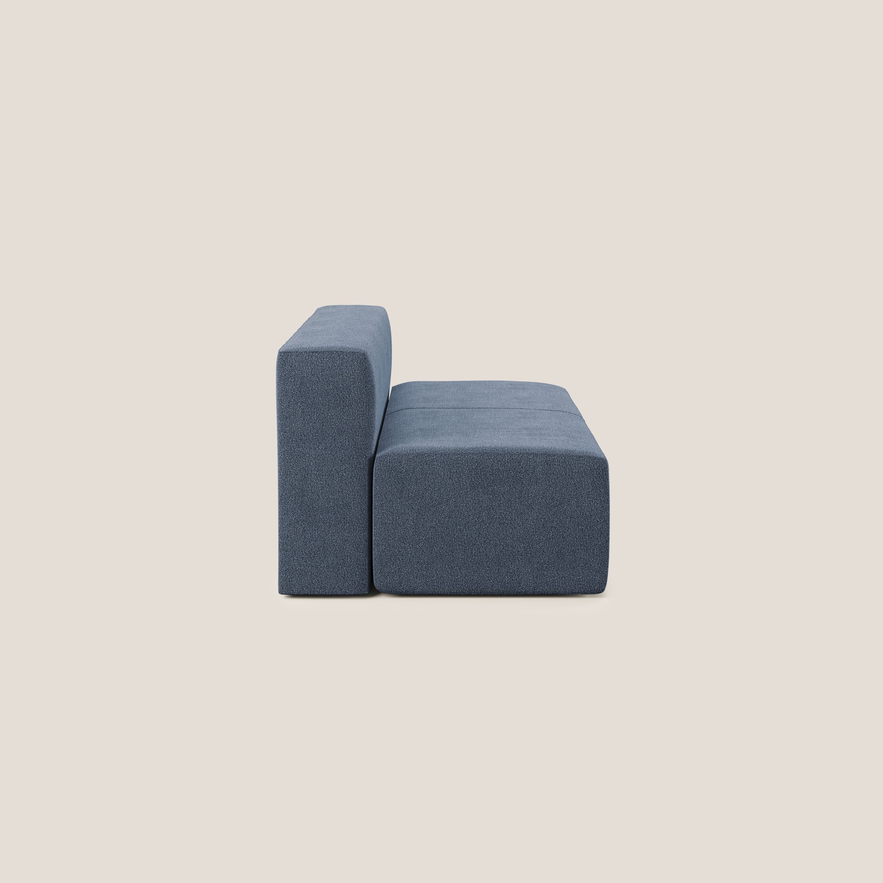 Nettuno modulo centrale maxi in morbido tessuto bouclè T07 blu - divitt.sbs