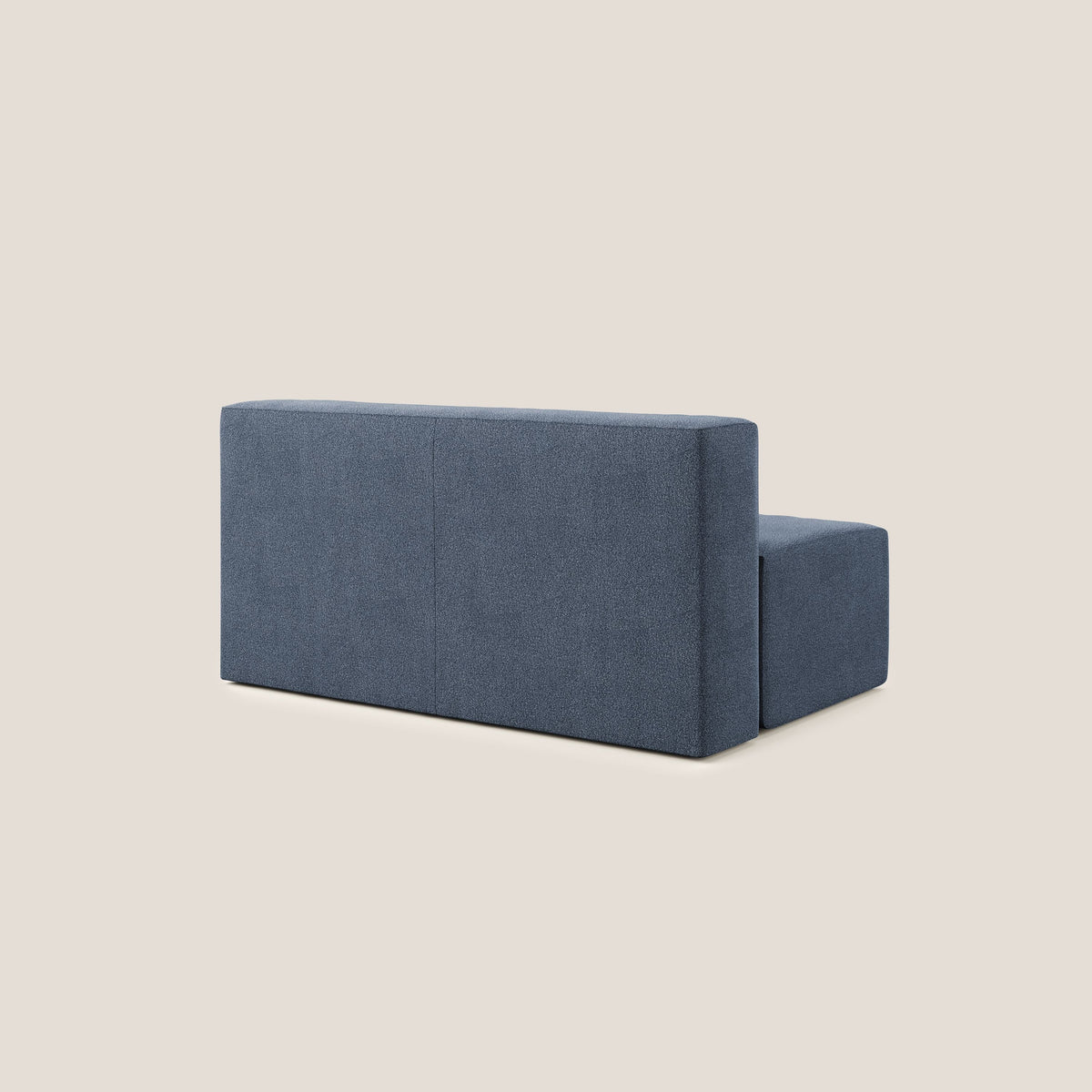 Nettuno modulo centrale maxi in morbido tessuto bouclè T07 blu - divitt.sbs