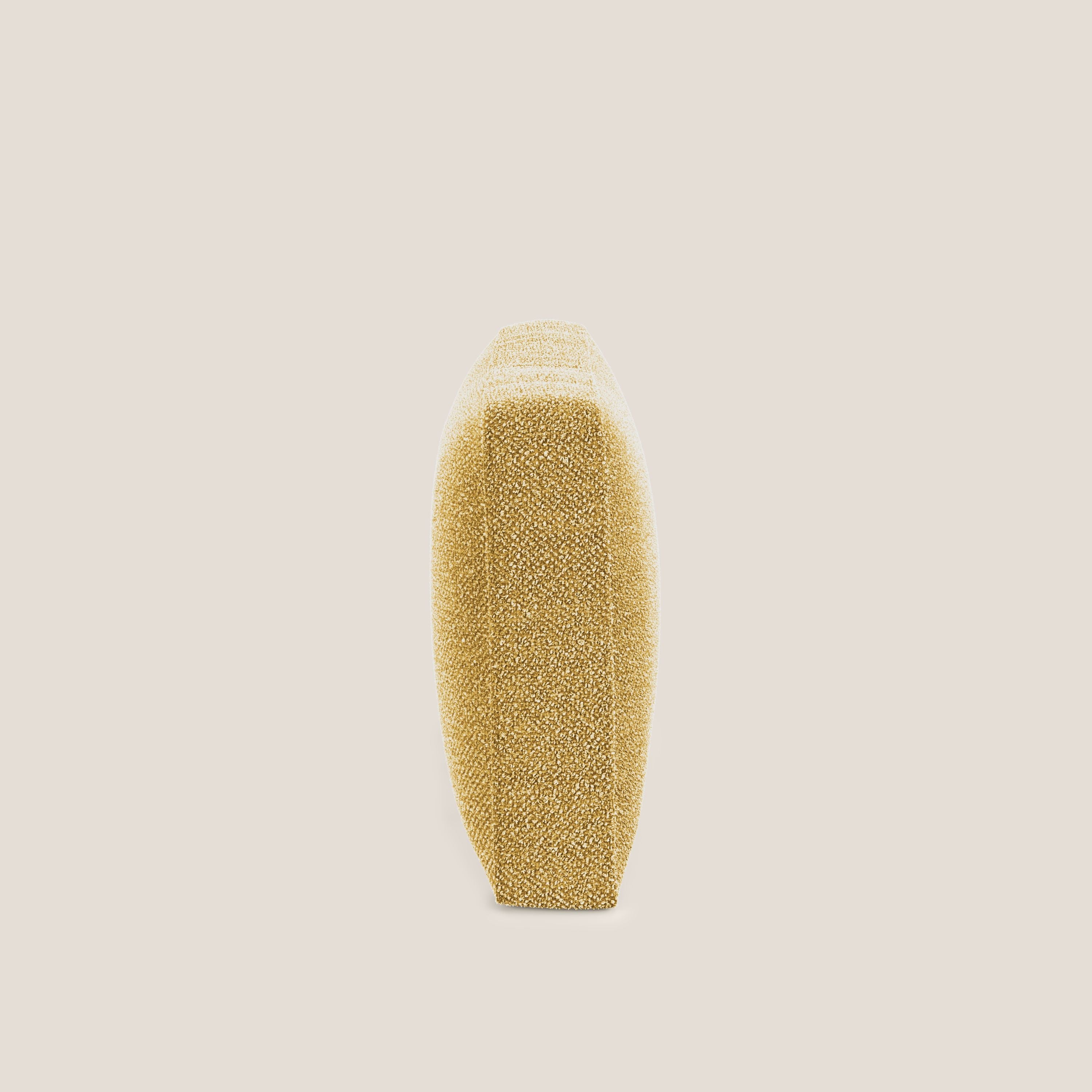 Nettuno cuscino schienale realizzato in tessuto bouclè impermeabile T07 giallo - divitt.sbs