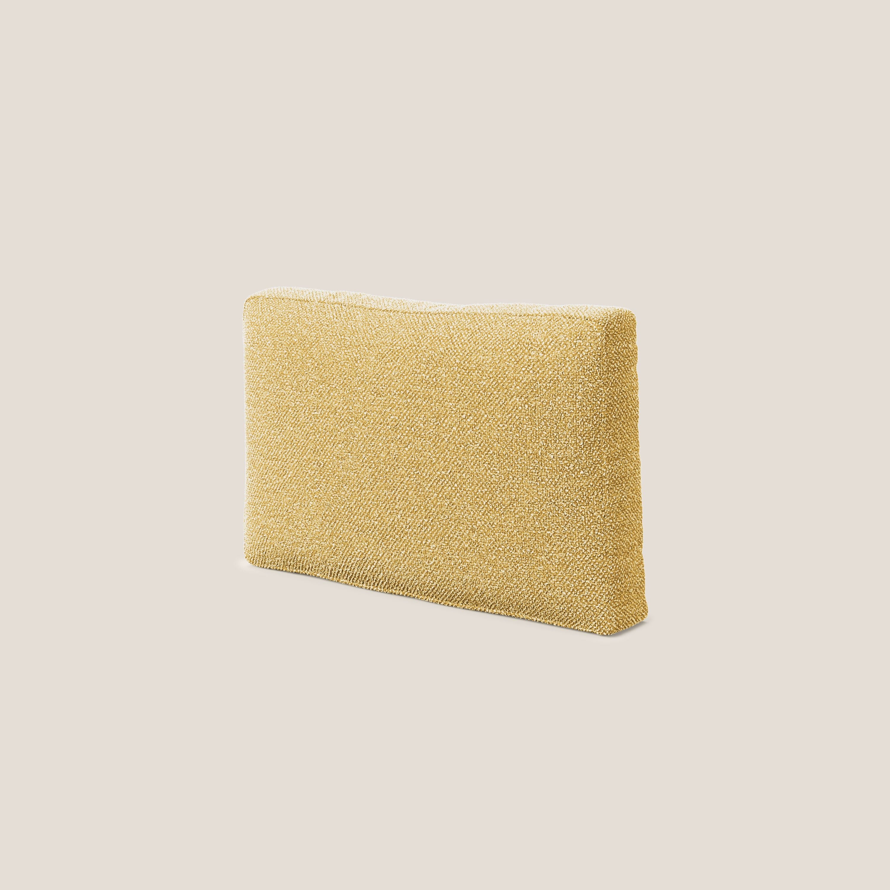 Nettuno cuscino schienale realizzato in tessuto bouclè impermeabile T07 giallo - divitt.sbs