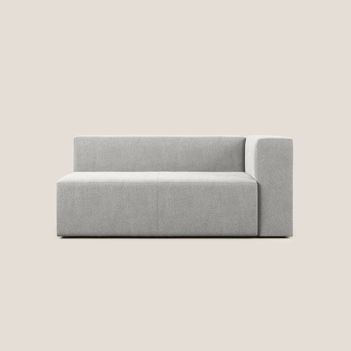 Nettuno modulo angolo/laterale maxi in morbido tessuto bouclè T07 grigio - divitt.sbs