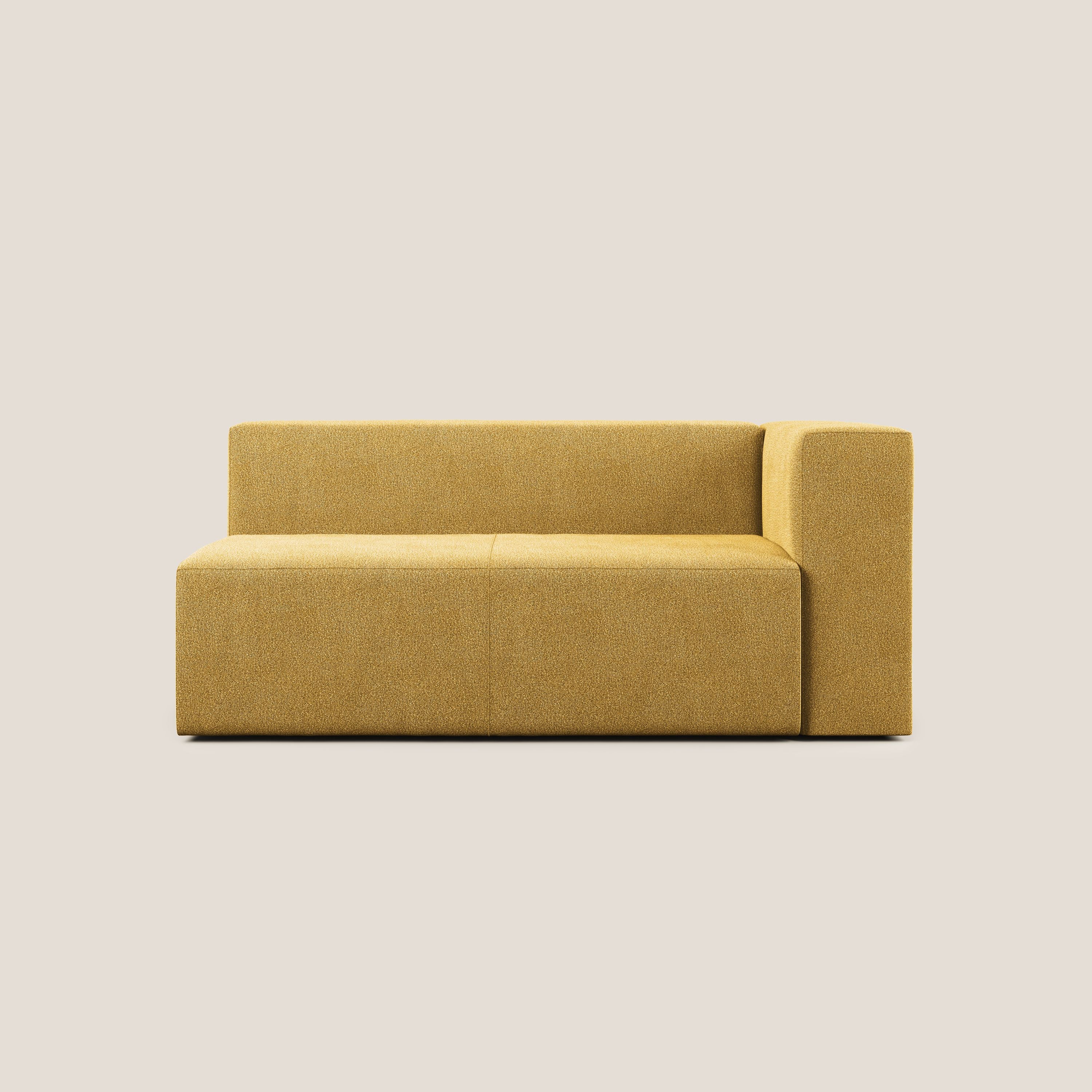 Nettuno modulo angolo/laterale maxi in morbido tessuto bouclè T07 giallo - divitt.sbs