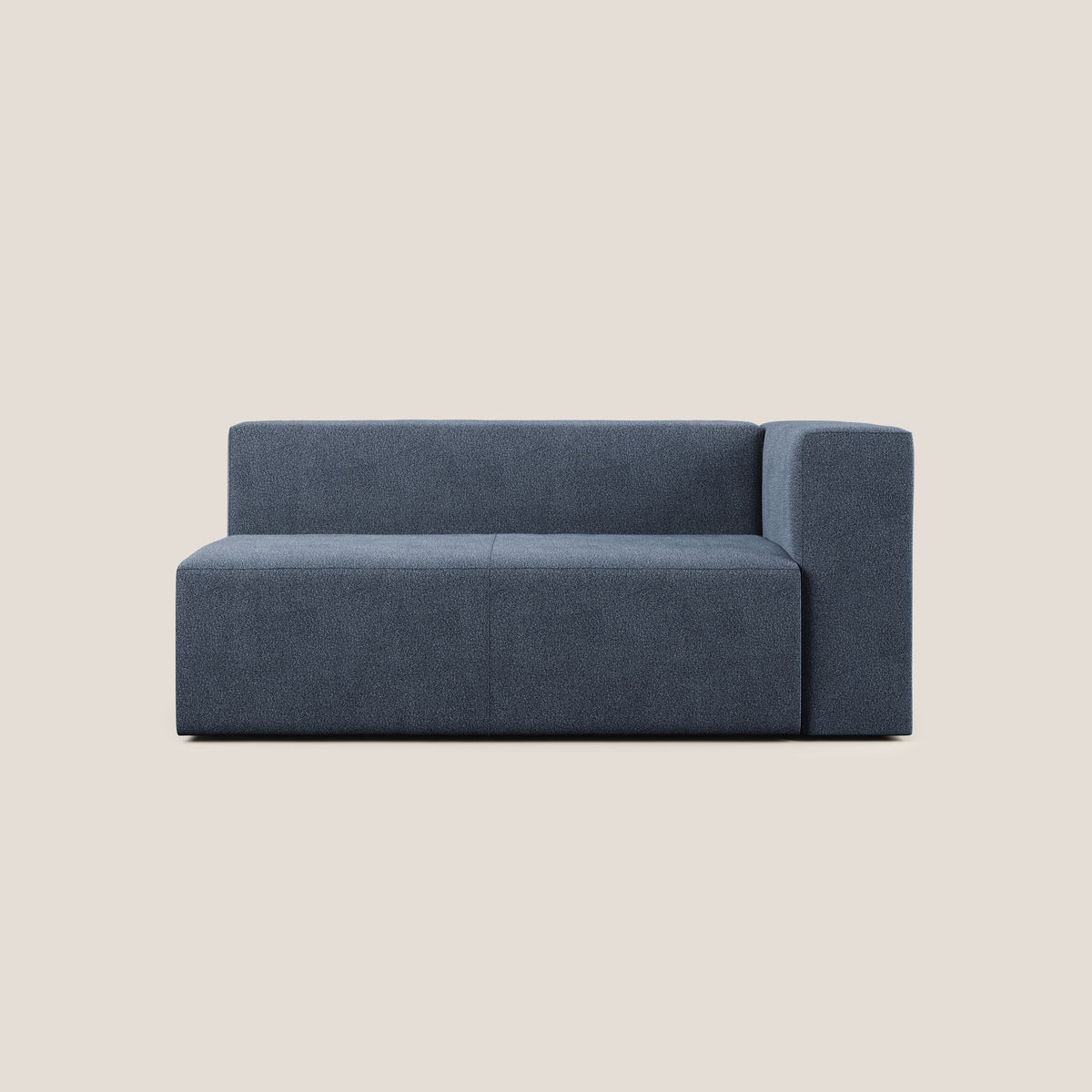 Nettuno modulo angolo/laterale maxi in morbido tessuto bouclè T07 blu - divitt.sbs