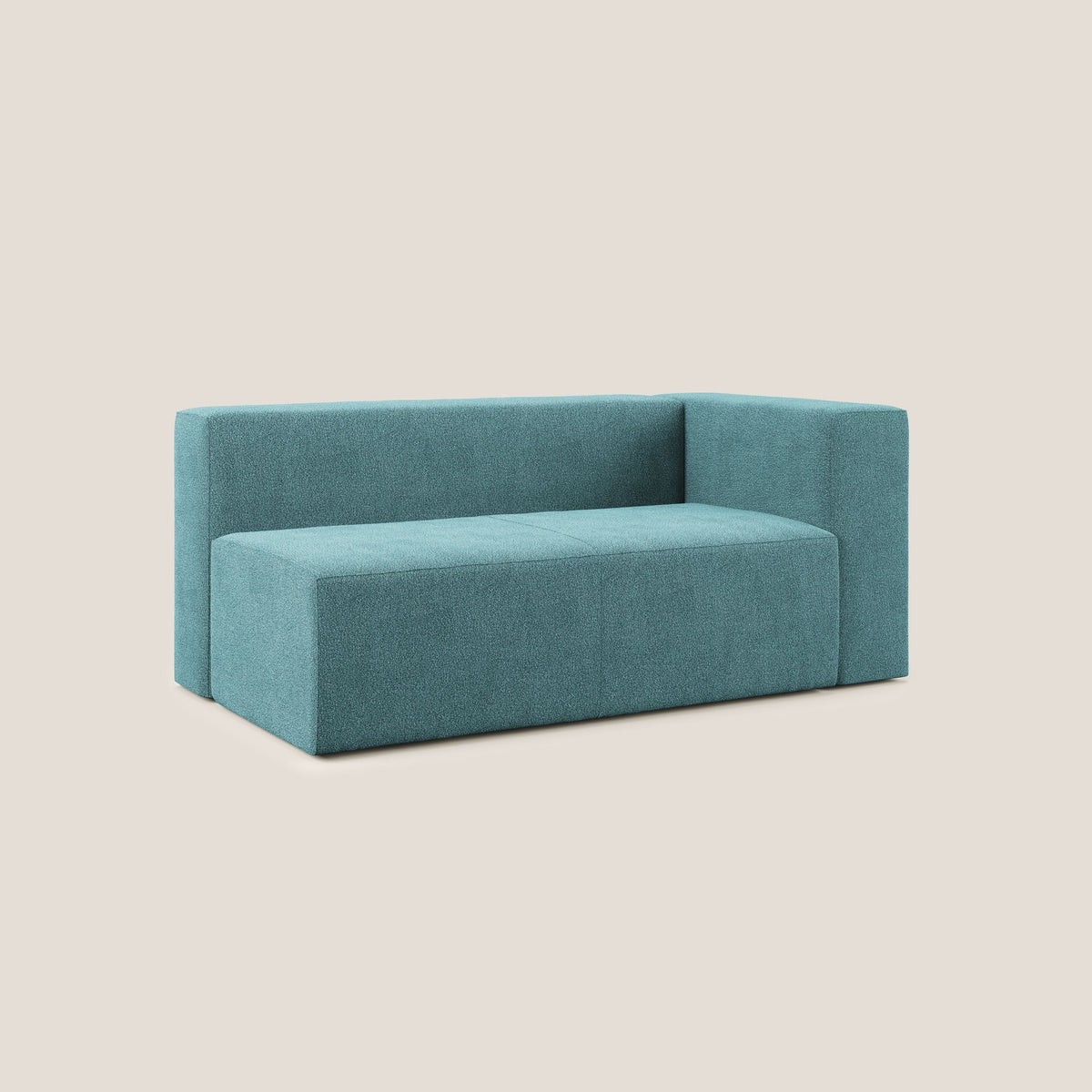 Nettuno modulo angolo/laterale maxi in morbido tessuto bouclè T07 azzurro - divitt.sbs