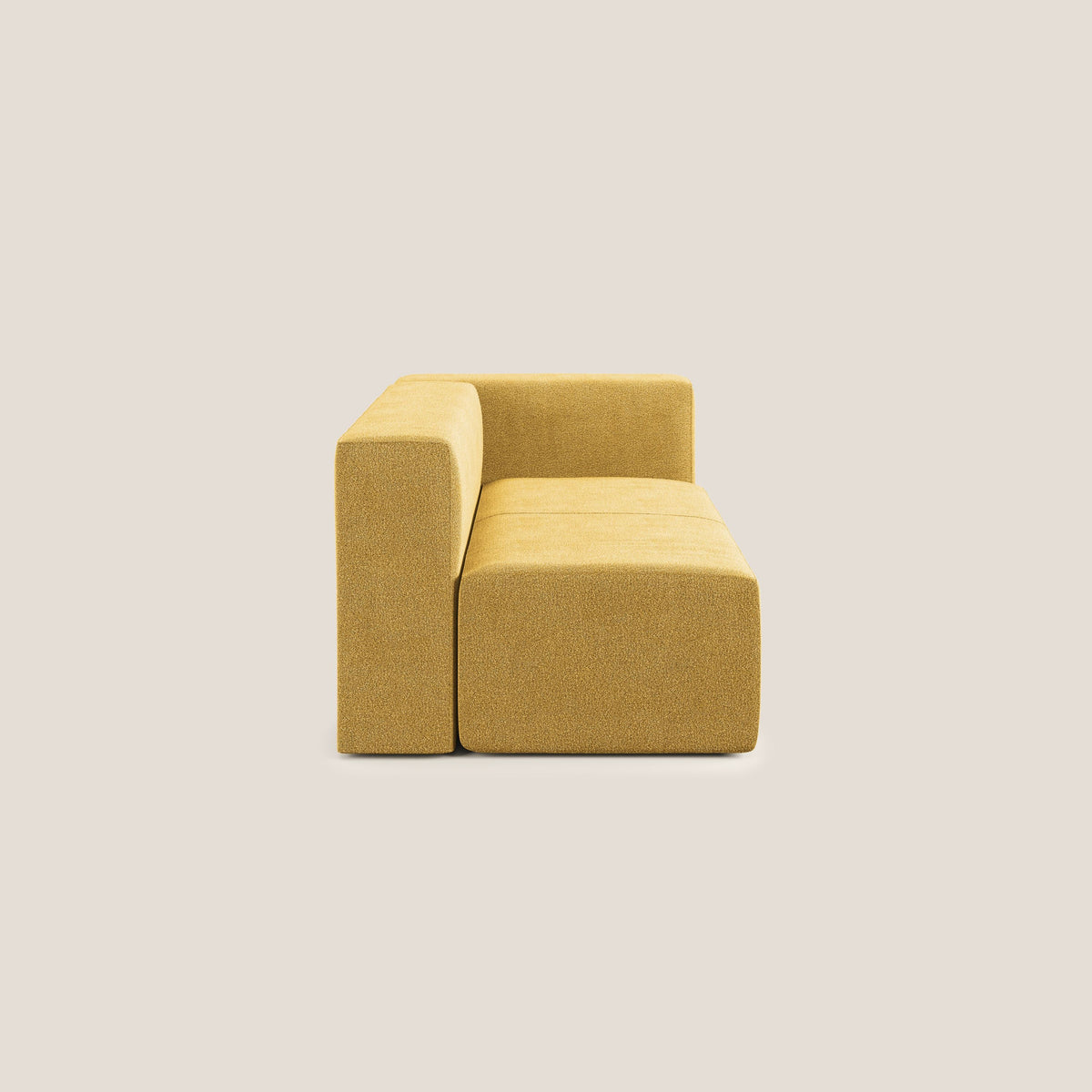 Nettuno modulo angolo/laterale maxi in morbido tessuto bouclè T07 giallo - divitt.sbs