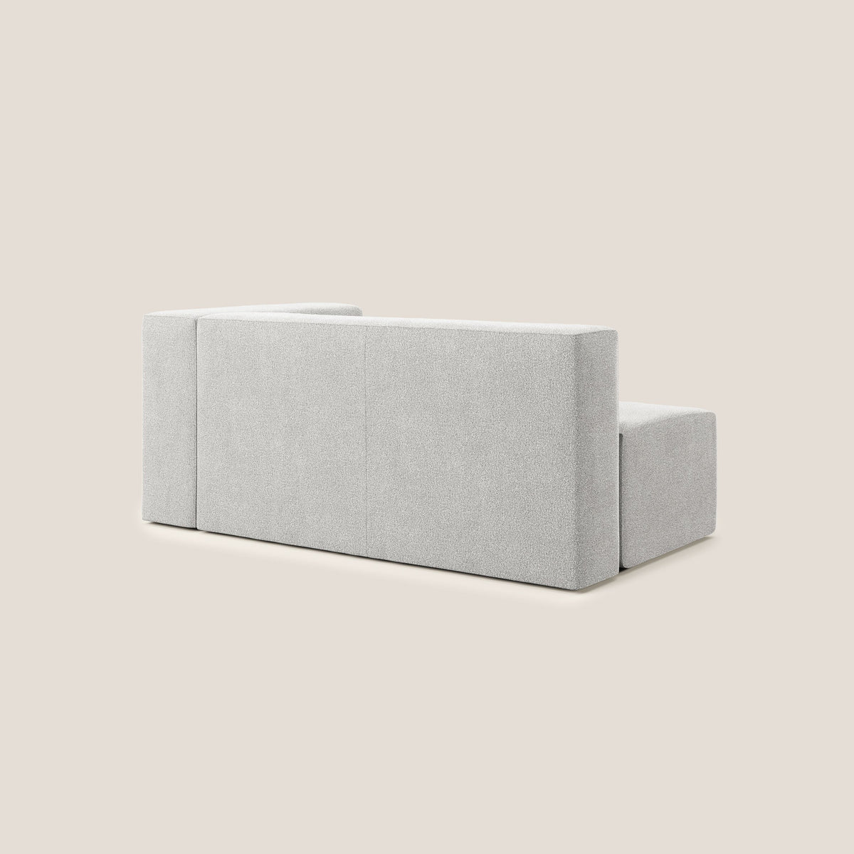 Nettuno modulo angolo/laterale maxi in morbido tessuto bouclè T07 grigio - divitt.sbs