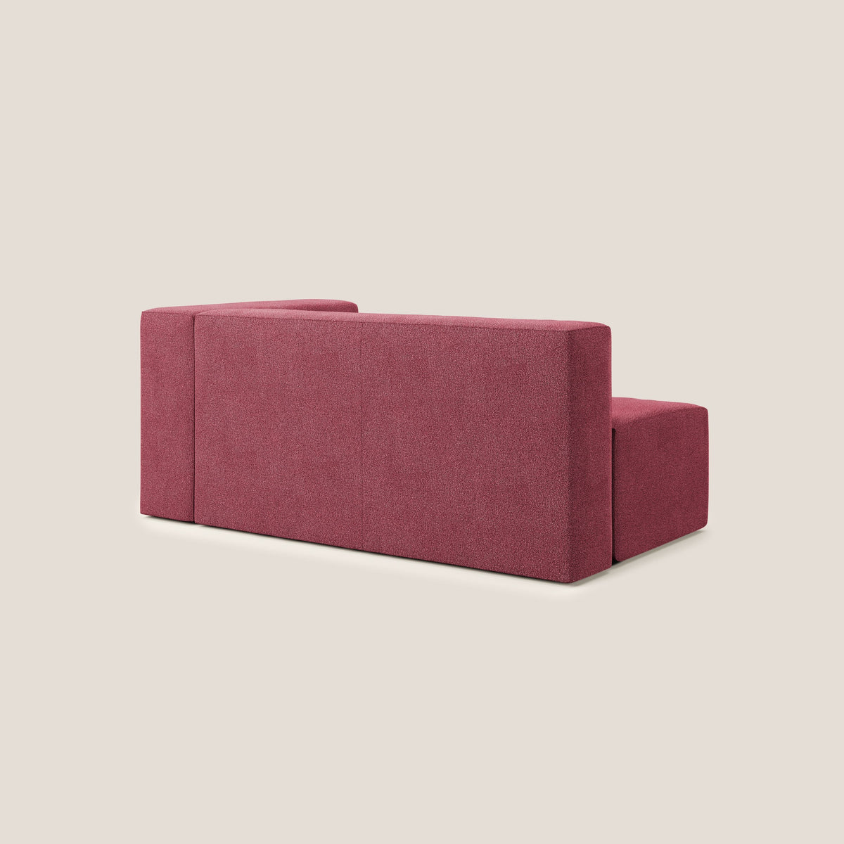 Nettuno modulo angolo/laterale maxi in morbido tessuto bouclè T07 rosso - divitt.sbs
