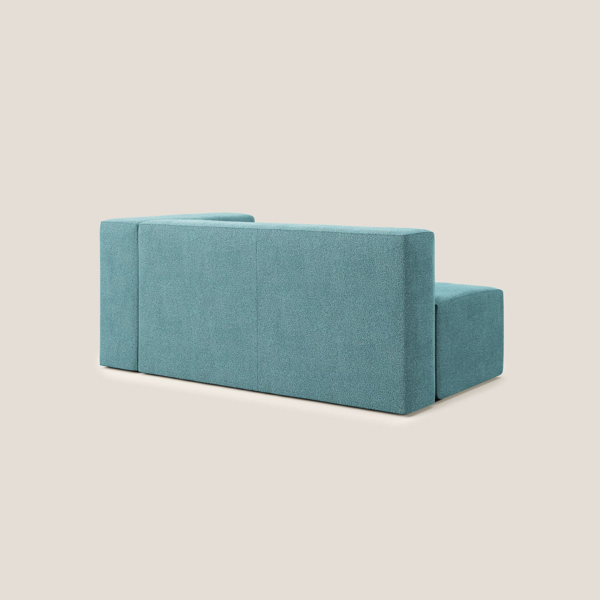 Nettuno modulo angolo/laterale maxi in morbido tessuto bouclè T07 azzurro - divitt.sbs