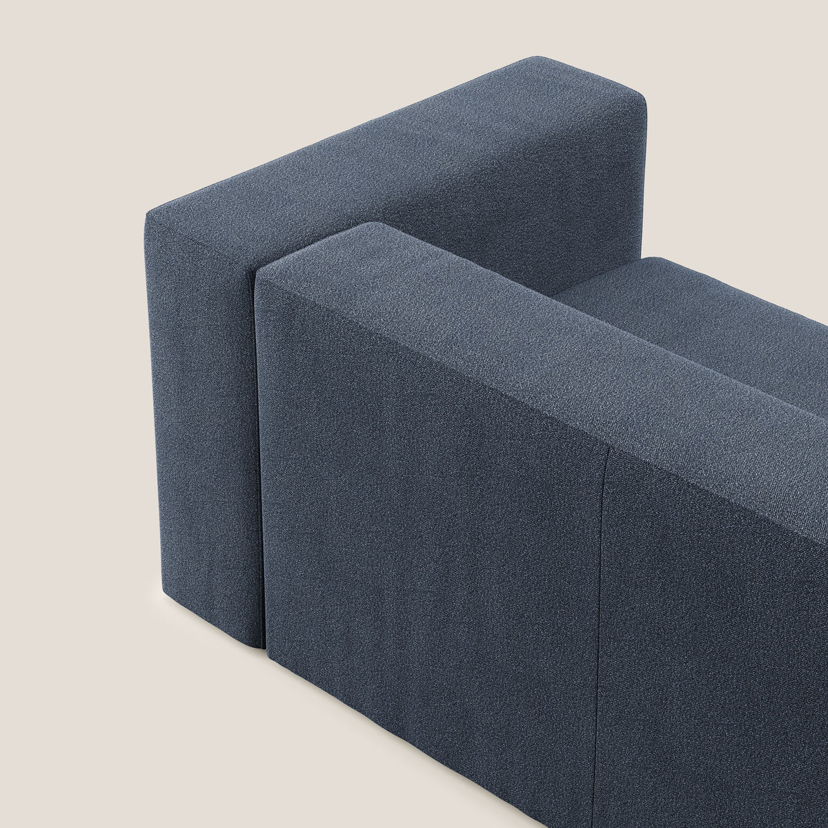 Nettuno modulo angolo/laterale maxi in morbido tessuto bouclè T07 blu - divitt.sbs