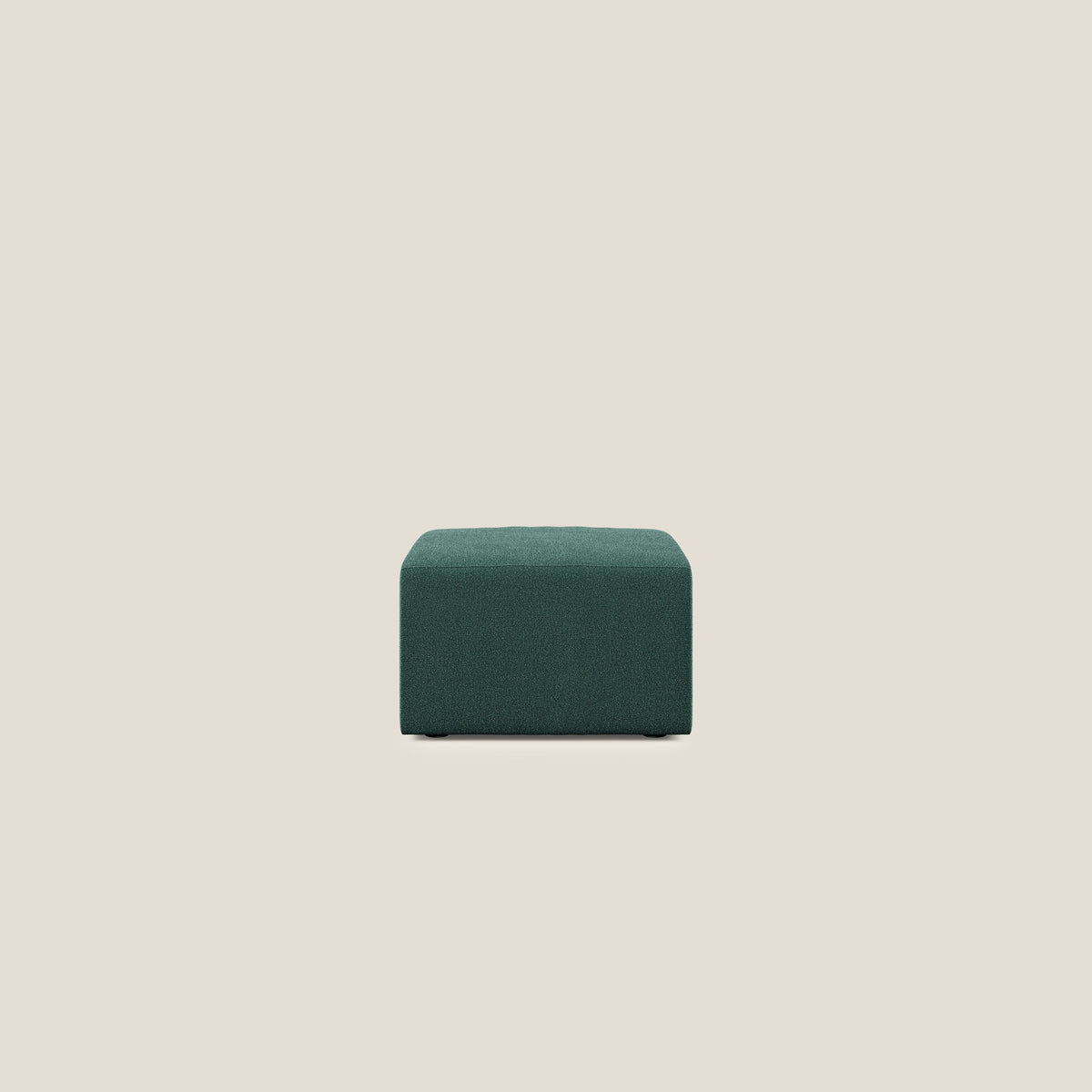 Nettuno modulo pouf in morbido tessuto bouclè T07 verde - divitt.sbs