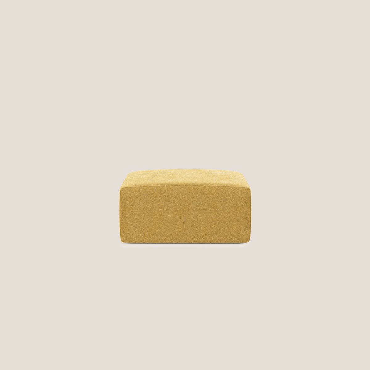 Nettuno modulo pouf in morbido tessuto bouclè T07 giallo - divitt.sbs