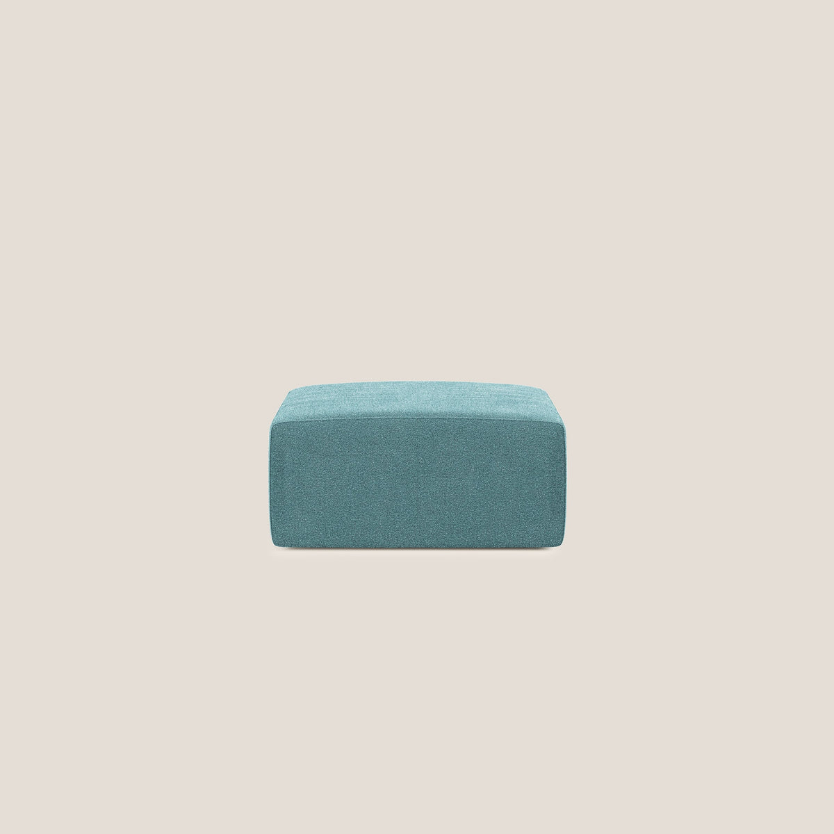 Nettuno modulo pouf in morbido tessuto bouclè T07 azzurro - divitt.sbs