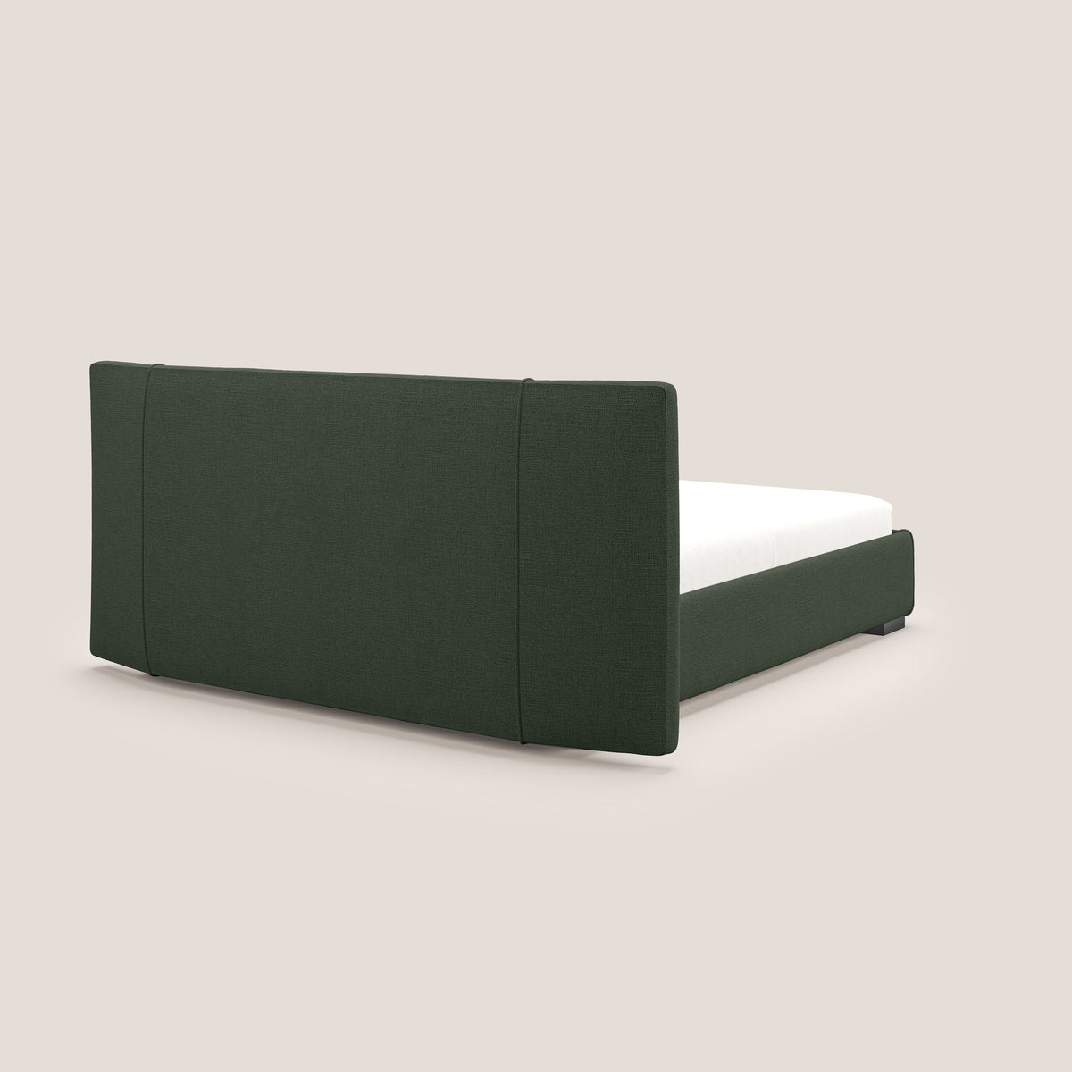 Omero letto imbottito contenitore sfoderabile in tessuto fiammato impermeabile T14 verde - divitt.sbs