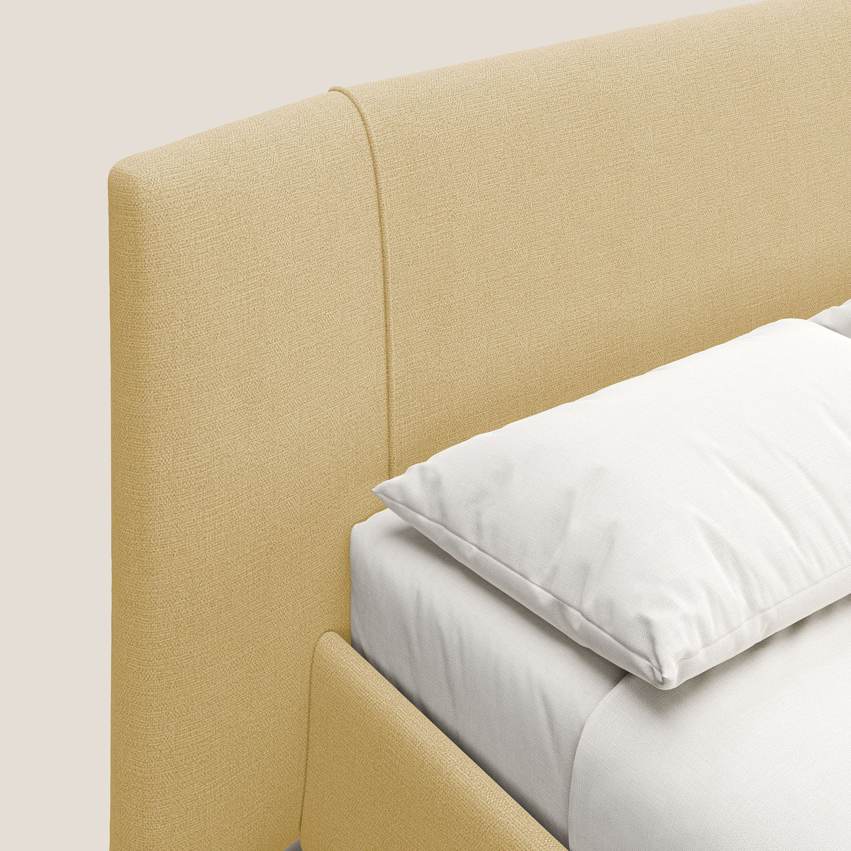 Omero letto imbottito contenitore sfoderabile in tessuto fiammato impermeabile T14 - divitt.sbs