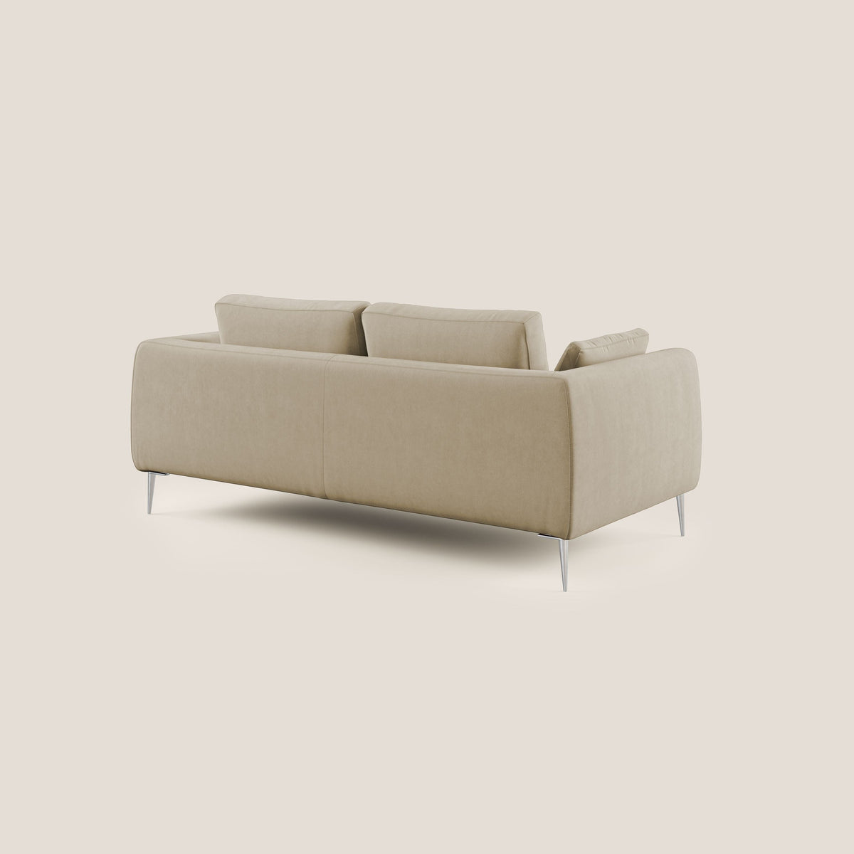 Plano divano moderno in microfibra tecnica smacchiabile T11 beige - divitt.sbs