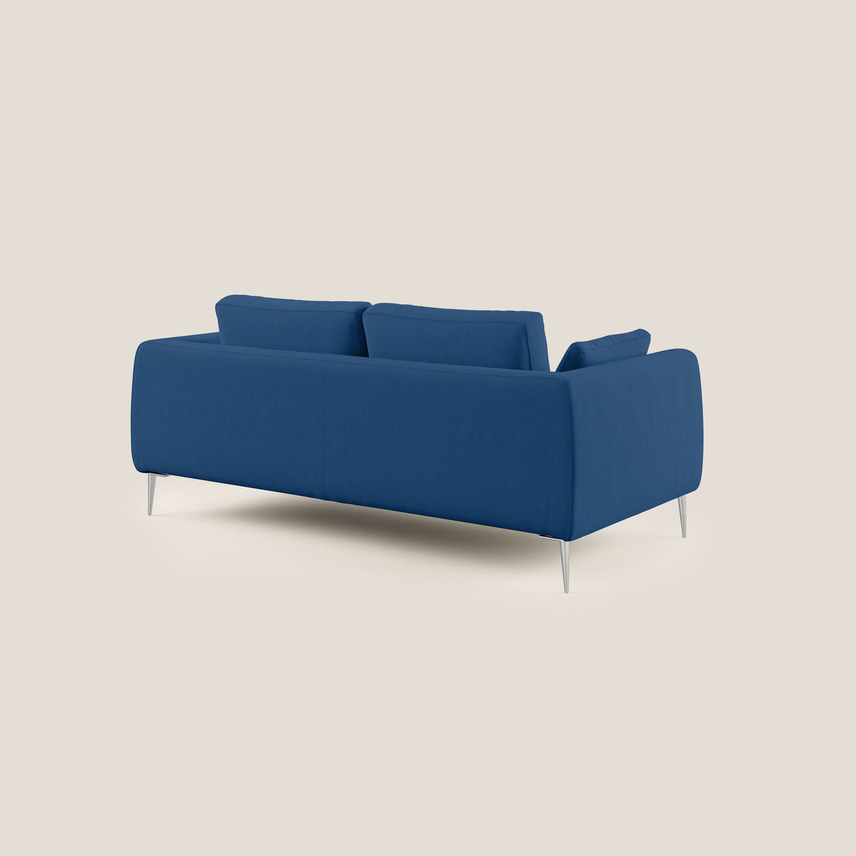 Plano divano moderno in microfibra tecnica smacchiabile T11 blu - divitt.sbs