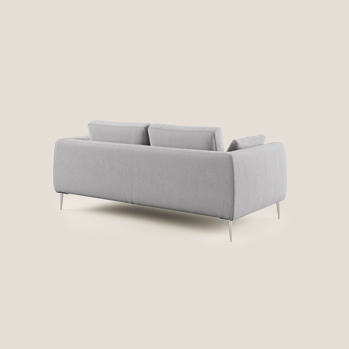 Plano divano moderno in microfibra tecnica smacchiabile T11 grigio - divitt.sbs