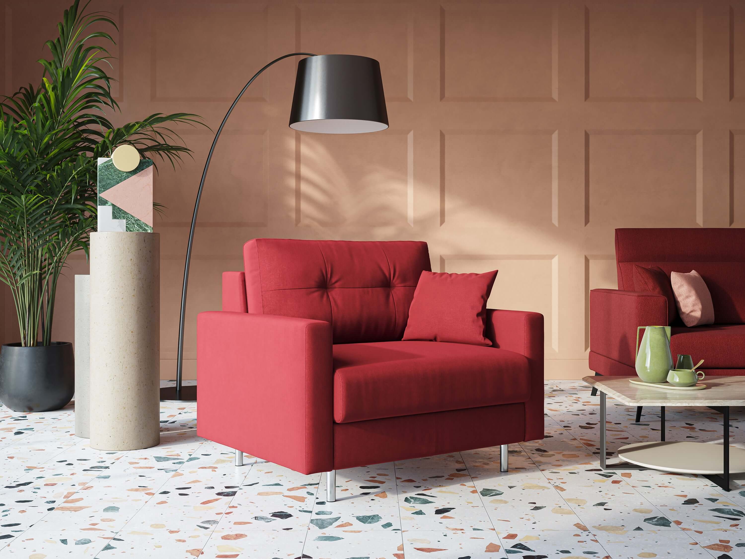 Shop online Megan poltrona letto in microfibra smacchiabile T11 panna - divitt.sbs