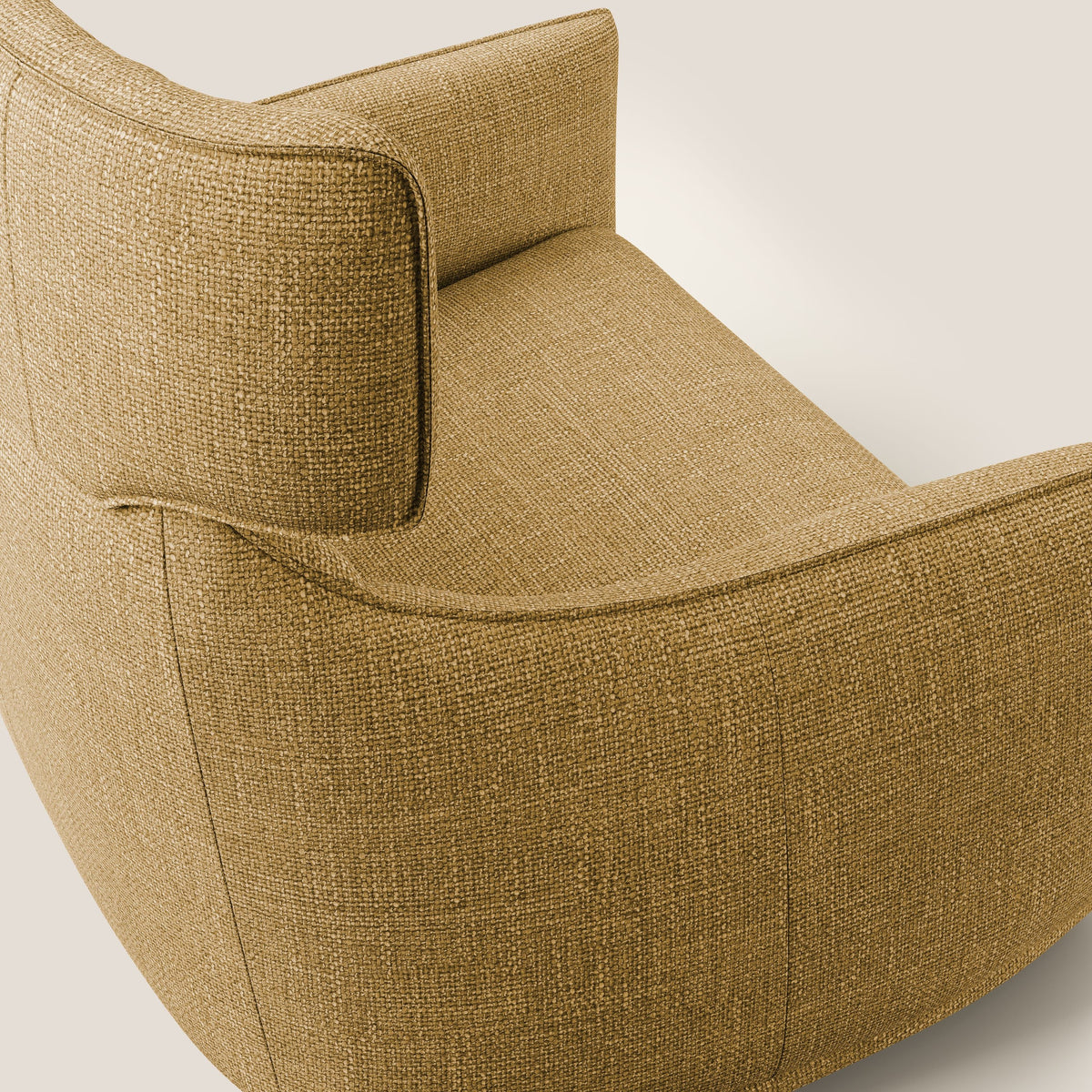 Zelda Poltroncina dal design moderno in morbido tessuto impermeabile T06 giallo - divitt.sbs