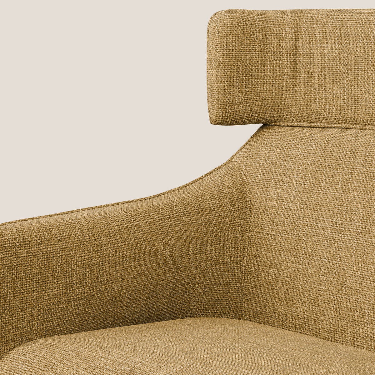 Zelda Poltroncina dal design moderno in morbido tessuto impermeabile T06 giallo - divitt.sbs