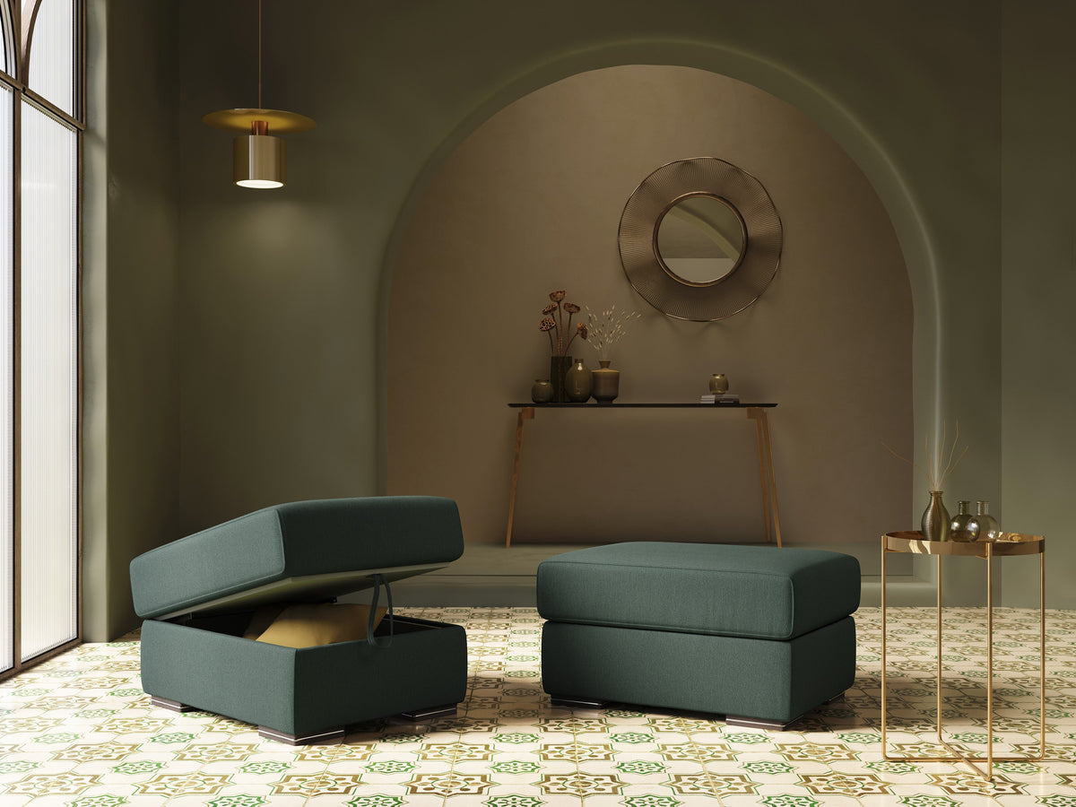 Sun pouf apribile contenitore in tessuto smacchiabile ad acqua T05 marrone - divitt.sbs