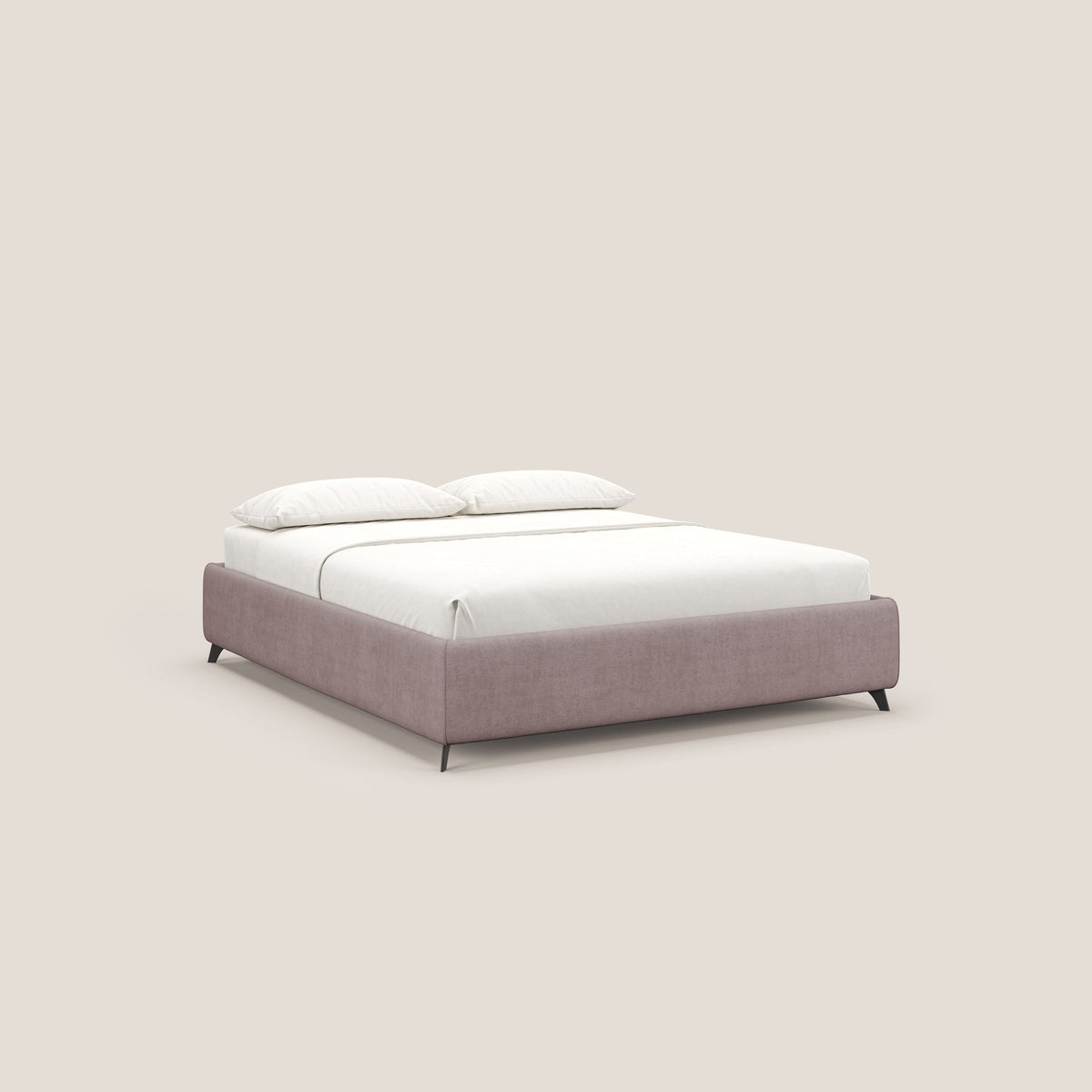 Sara sommier con giroletto contenitore in tessuto impermeabile T02 rosa - divitt.sbs